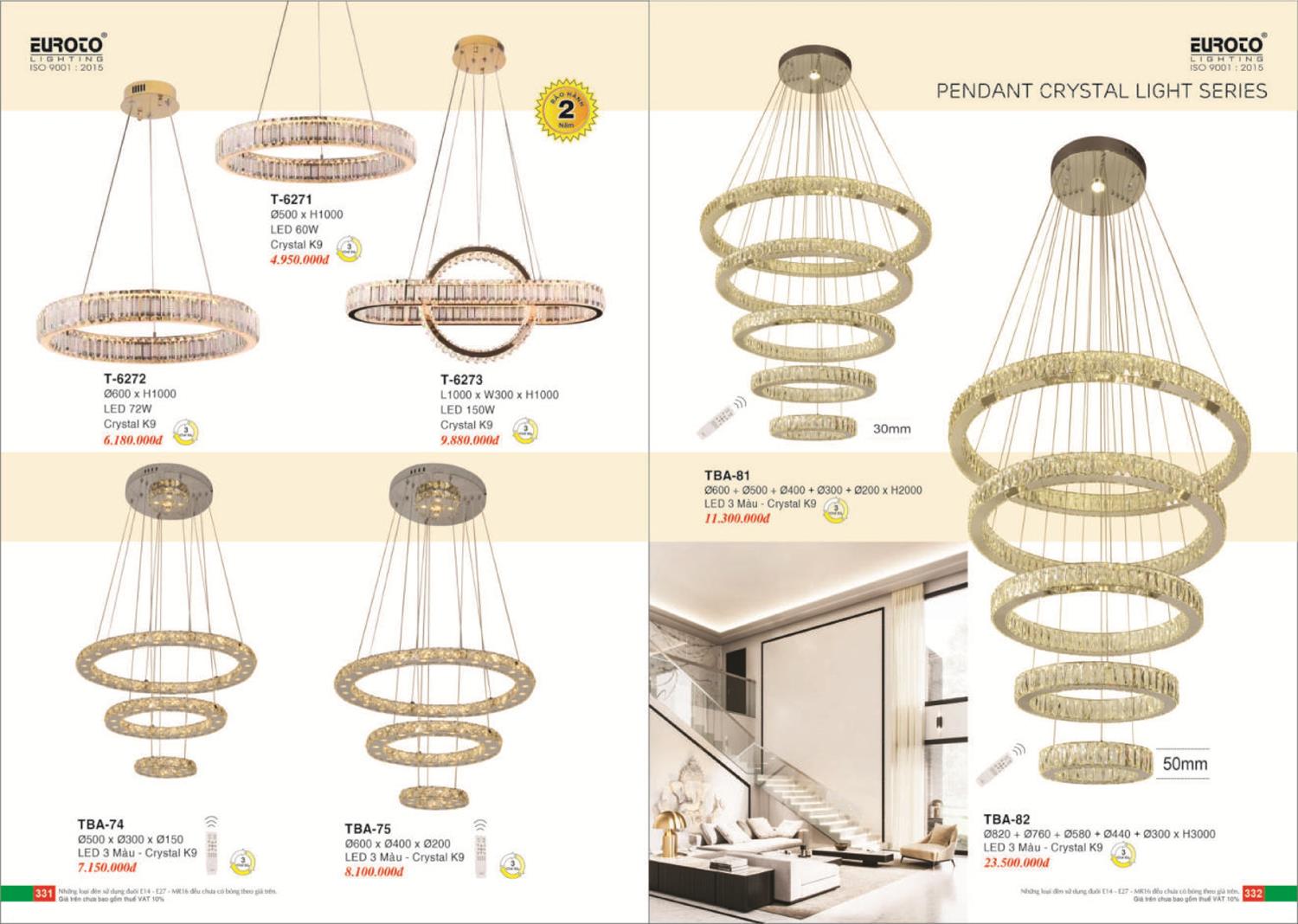 Catalogue Đèn Trang Trí EUROTO 2024 - Trang 167)