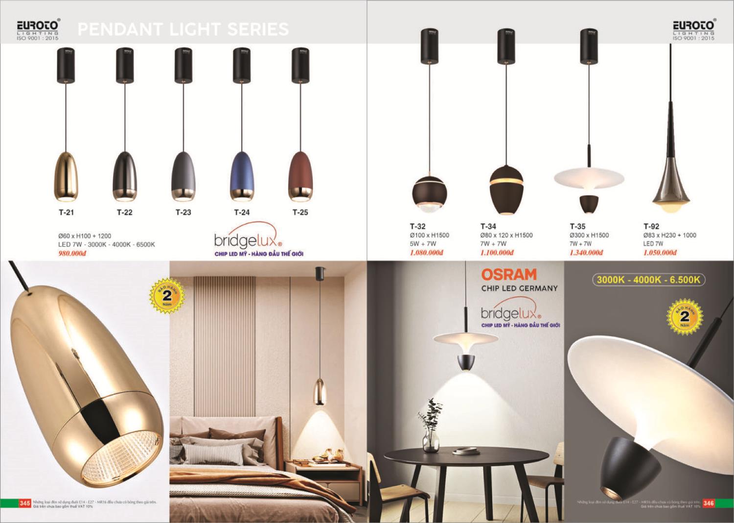 Catalogue Đèn Trang Trí EUROTO 2024 - Trang 174)