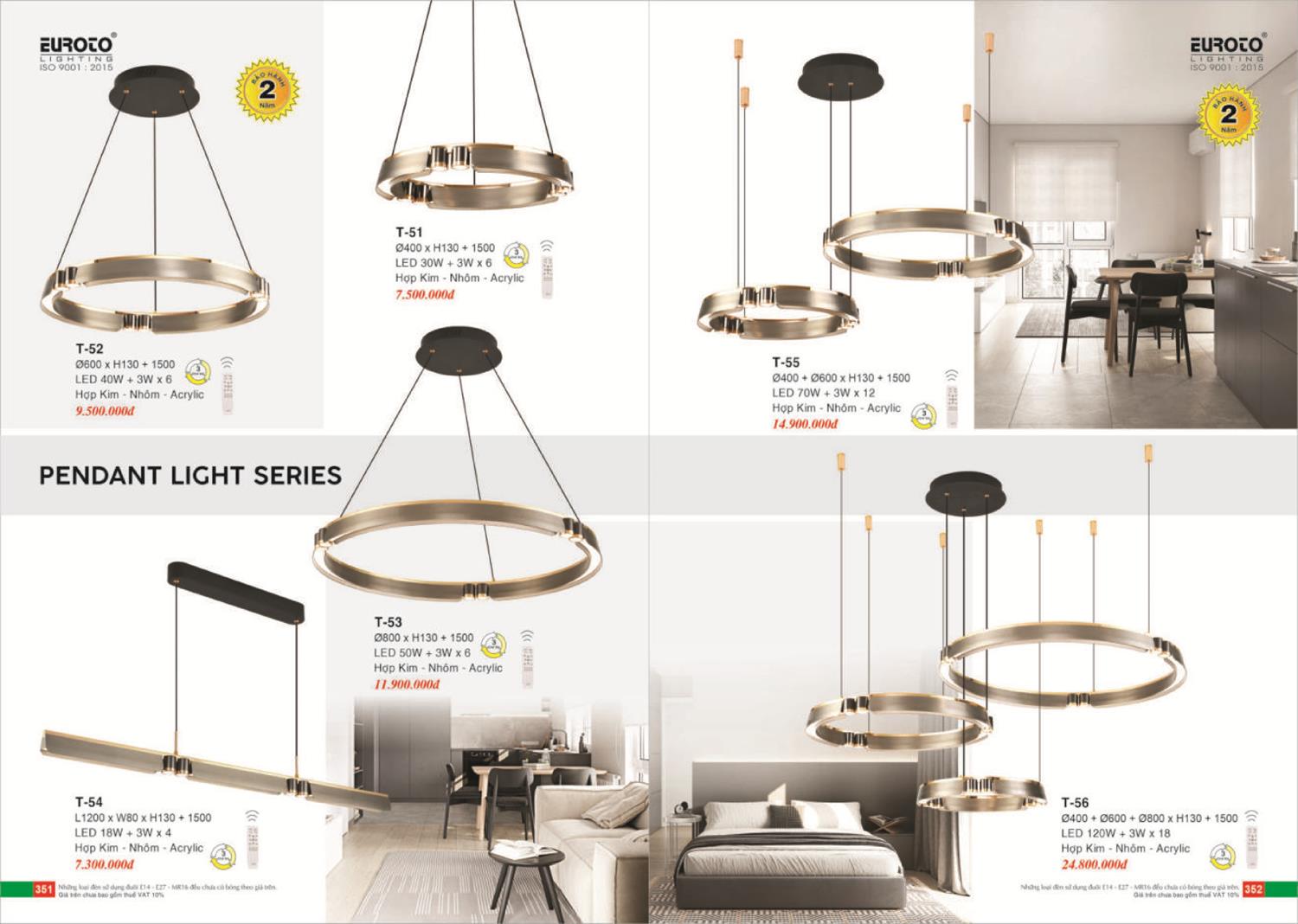 Catalogue Đèn Trang Trí EUROTO 2024 - Trang 177)