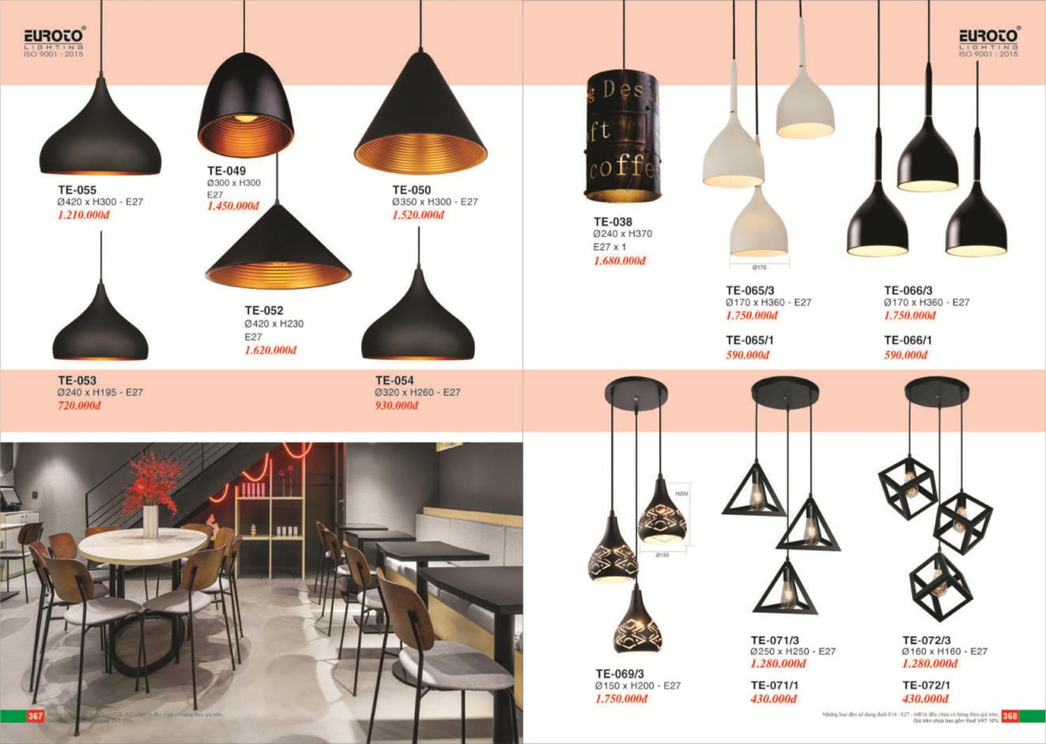 Catalogue Đèn Trang Trí EUROTO 2024 - Trang 185)
