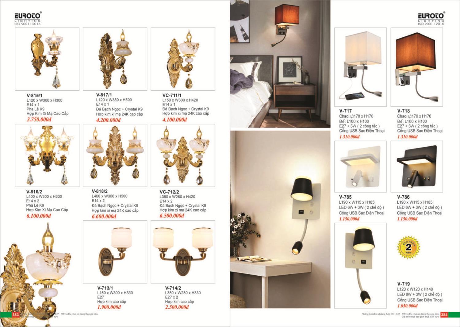 Catalogue Đèn Trang Trí EUROTO 2024 - Trang 193)