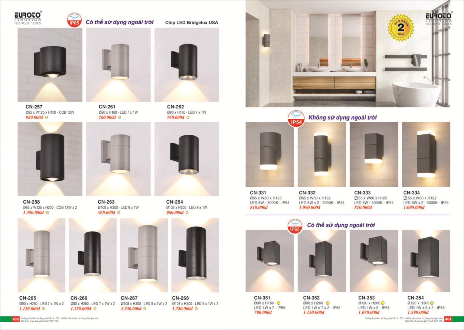 Catalogue Đèn Trang Trí EUROTO 2024 - Trang 203)