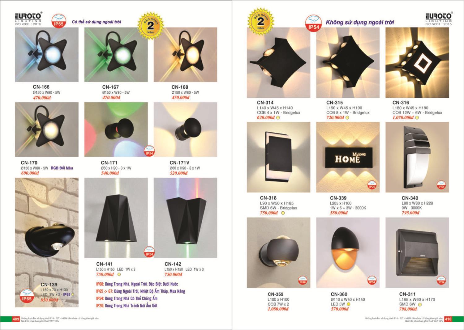 Catalogue Đèn Trang Trí EUROTO 2024 - Trang 206)