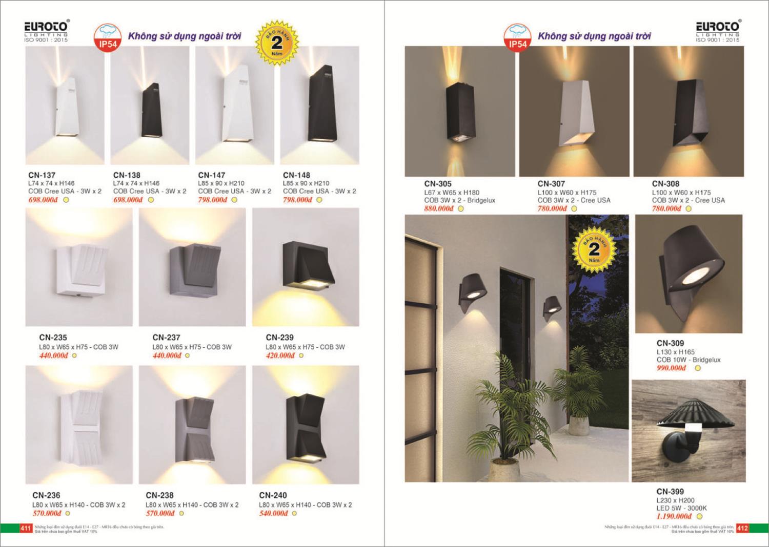 Catalogue Đèn Trang Trí EUROTO 2024 - Trang 207)