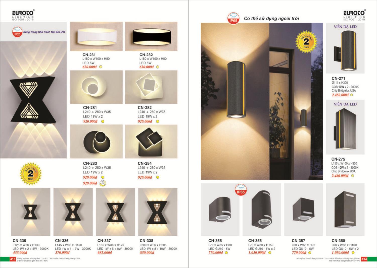 Catalogue Đèn Trang Trí EUROTO 2024 - Trang 208)