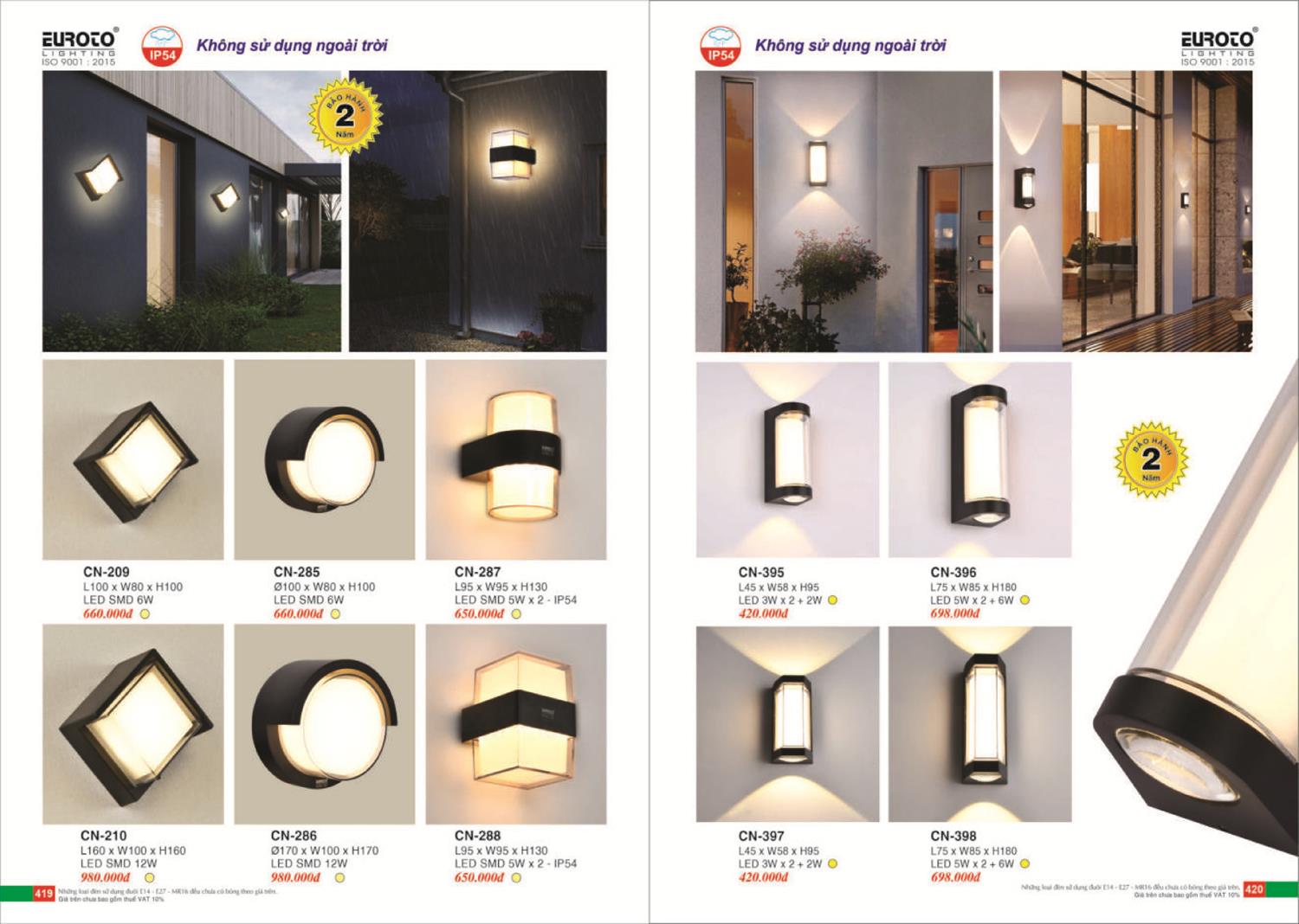 Catalogue Đèn Trang Trí EUROTO 2024 - Trang 211)