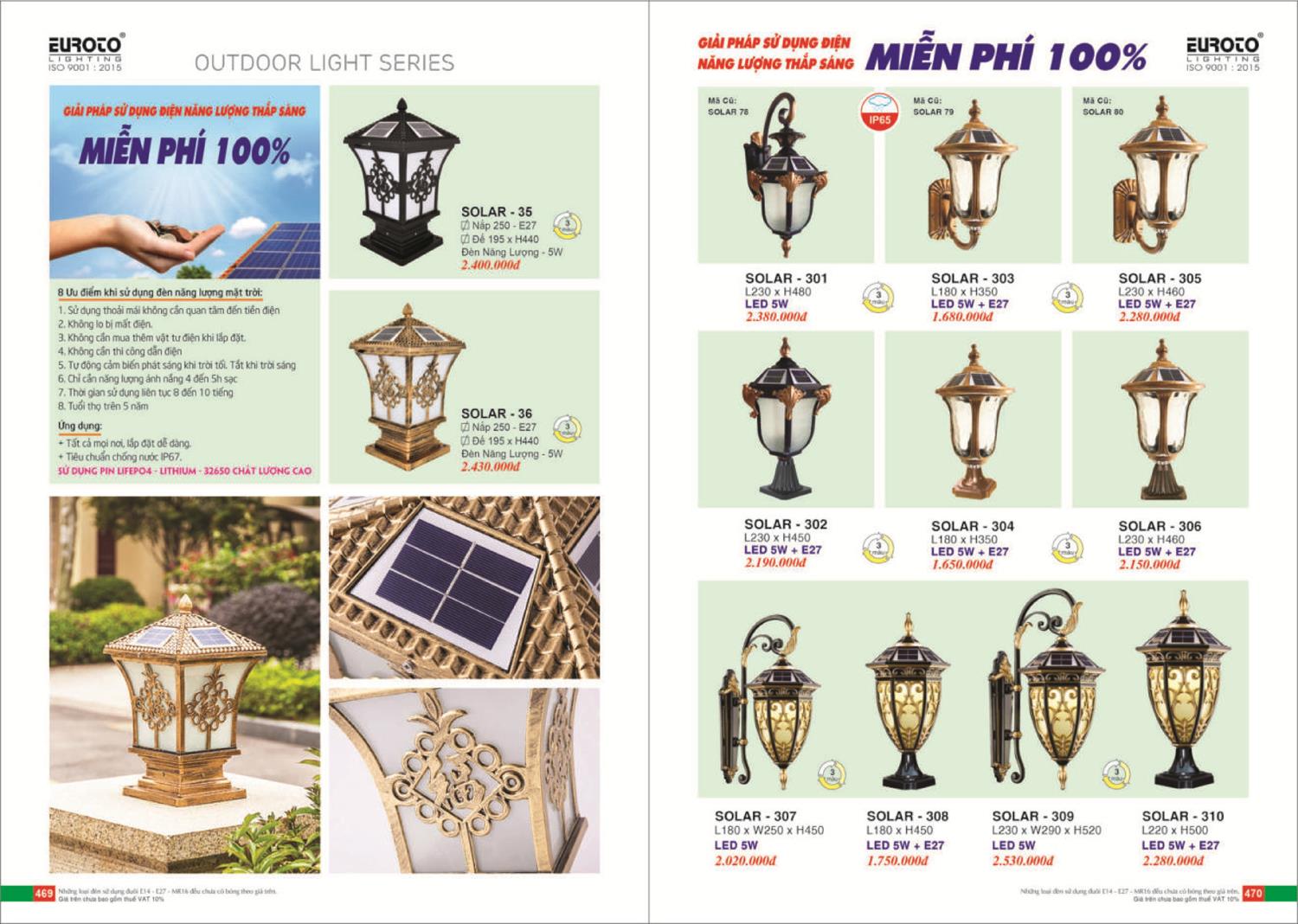 Catalogue Đèn Trang Trí EUROTO 2024 - Trang 236)