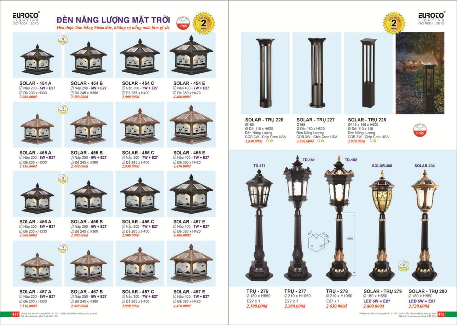 Catalogue Đèn Trang Trí EUROTO 2024 - Trang 240)