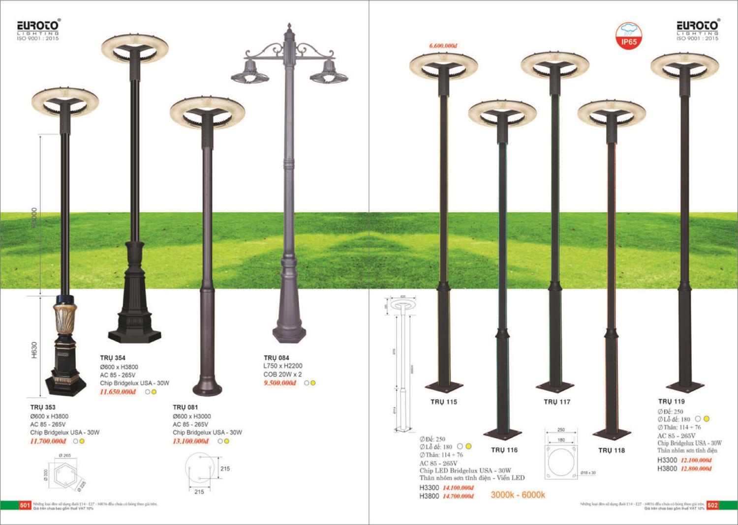 Catalogue Đèn Trang Trí EUROTO 2024 - Trang 252)
