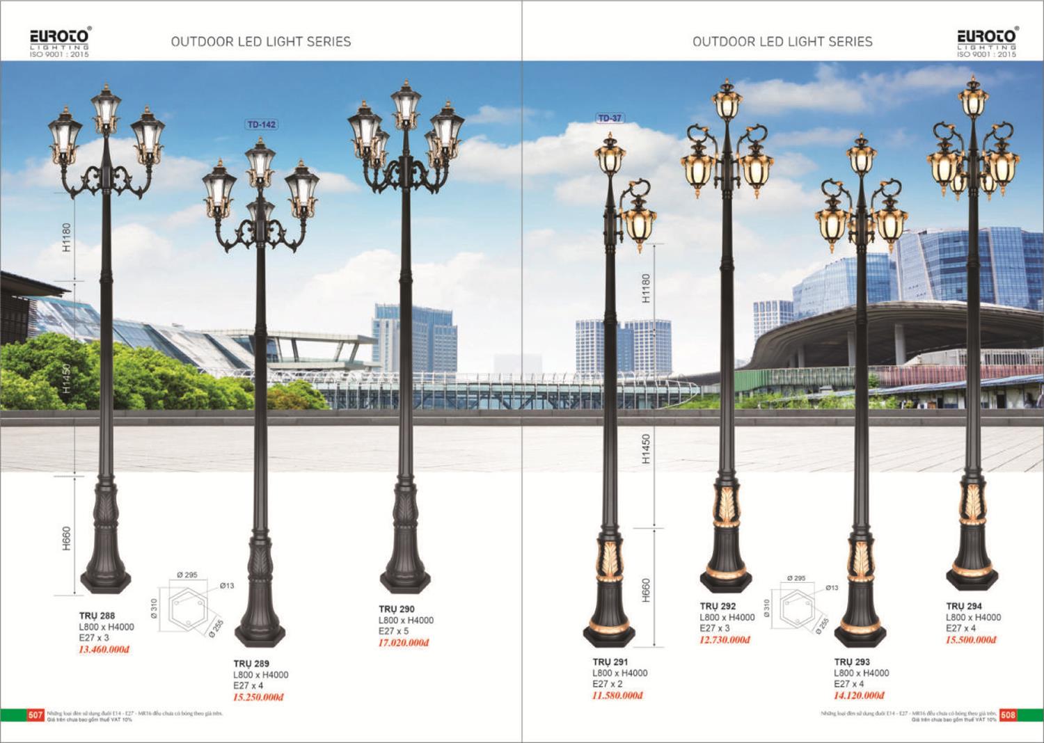 Catalogue Đèn Trang Trí EUROTO 2024 - Trang 255)