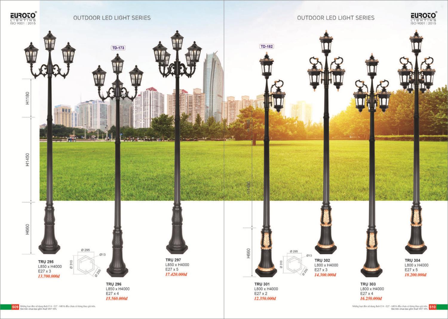 Catalogue Đèn Trang Trí EUROTO 2024 - Trang 256)