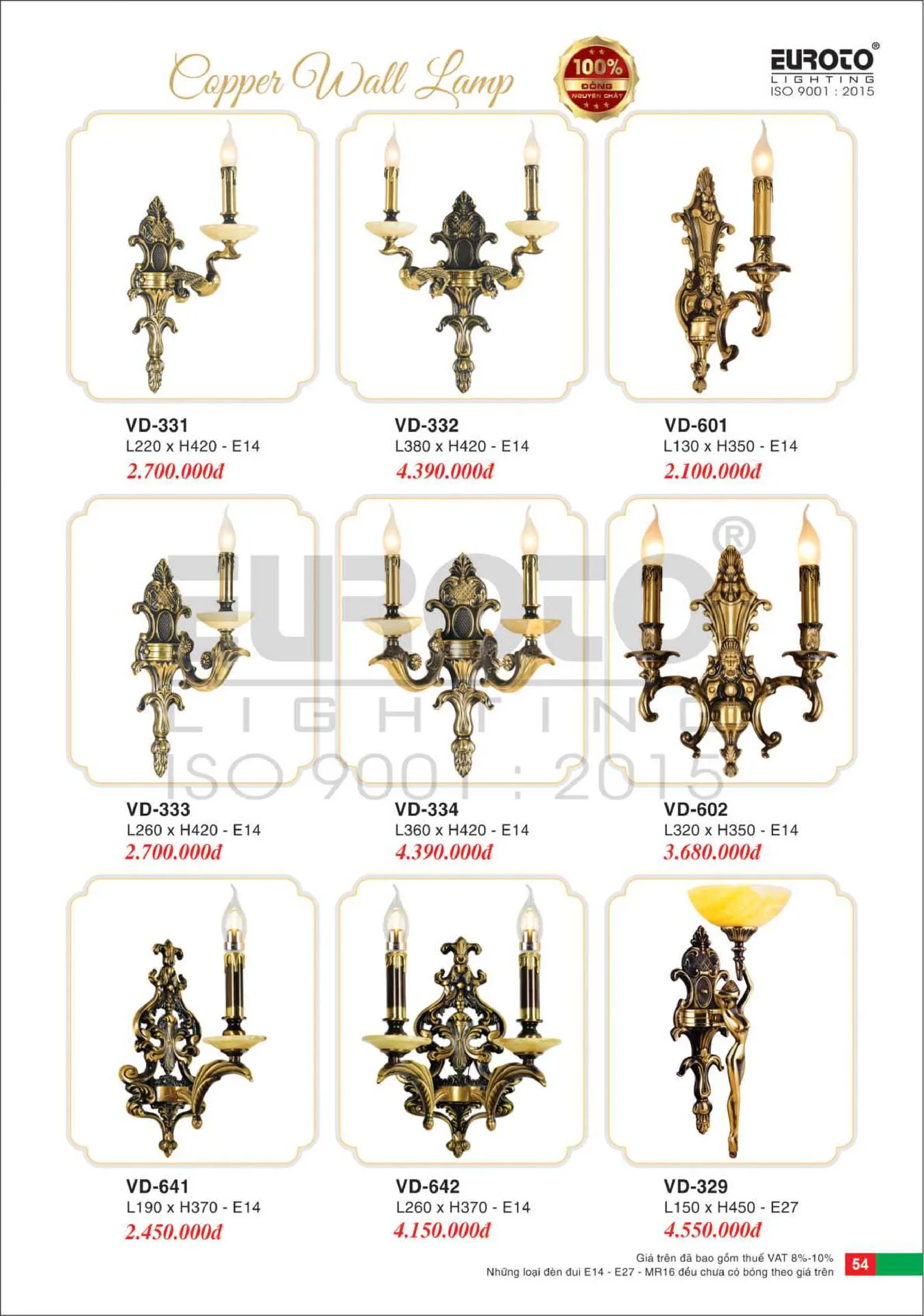 Catalogue Đèn Trang Trí EUROTO 2026 - Trang 55)