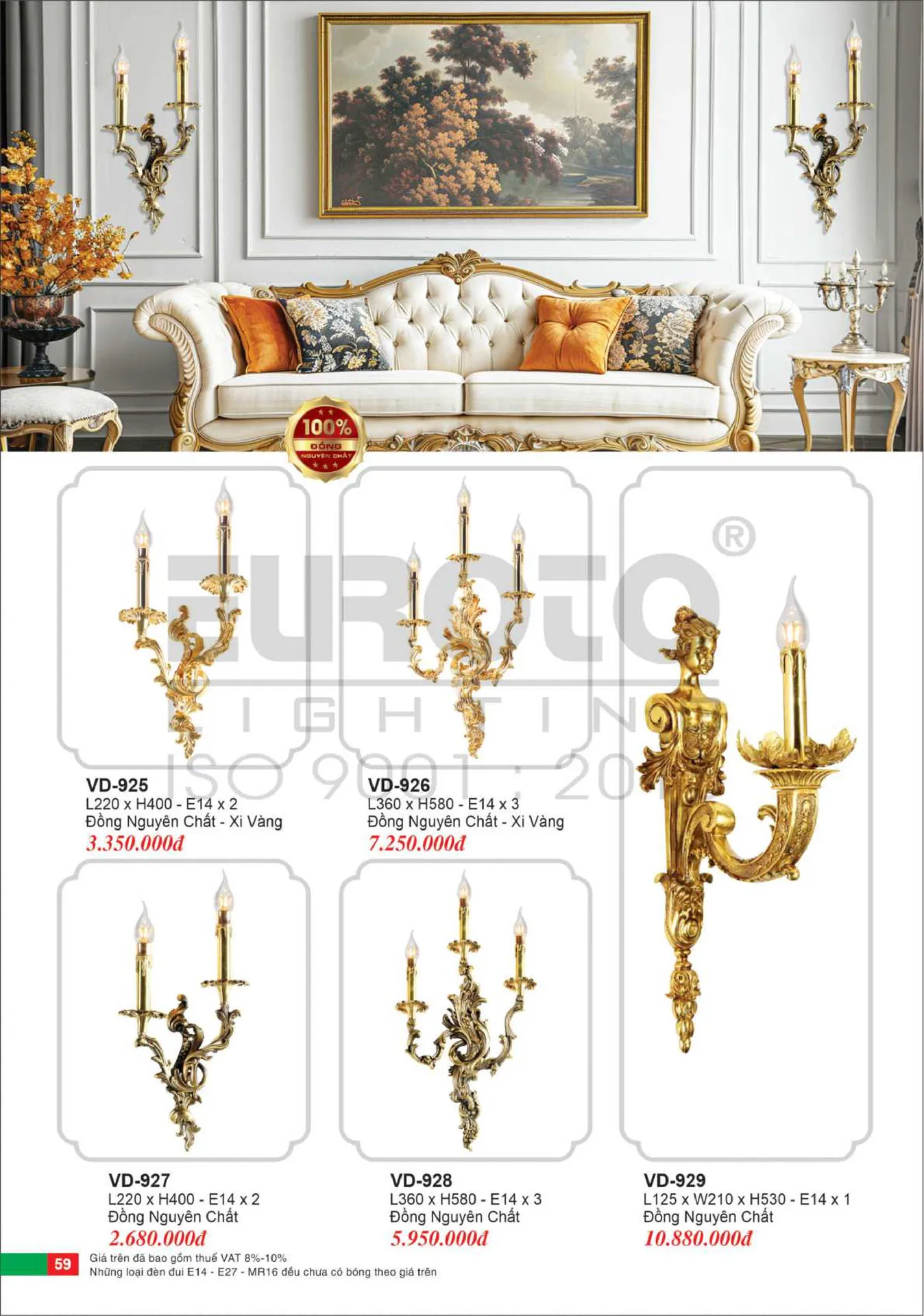 Catalogue Đèn Trang Trí EUROTO 2026 - Trang 60)