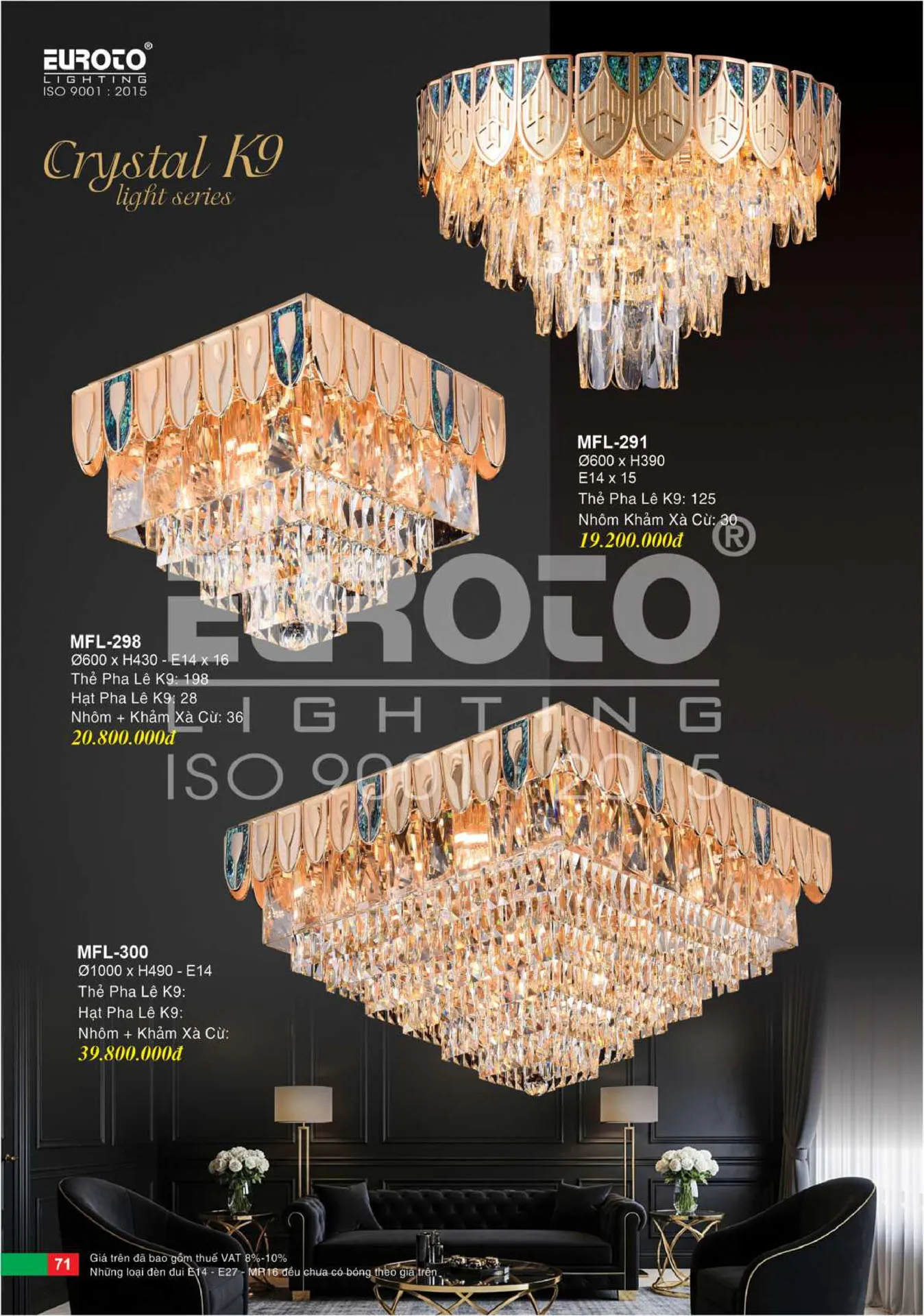 Catalogue Đèn Trang Trí EUROTO 2026 - Trang 72)