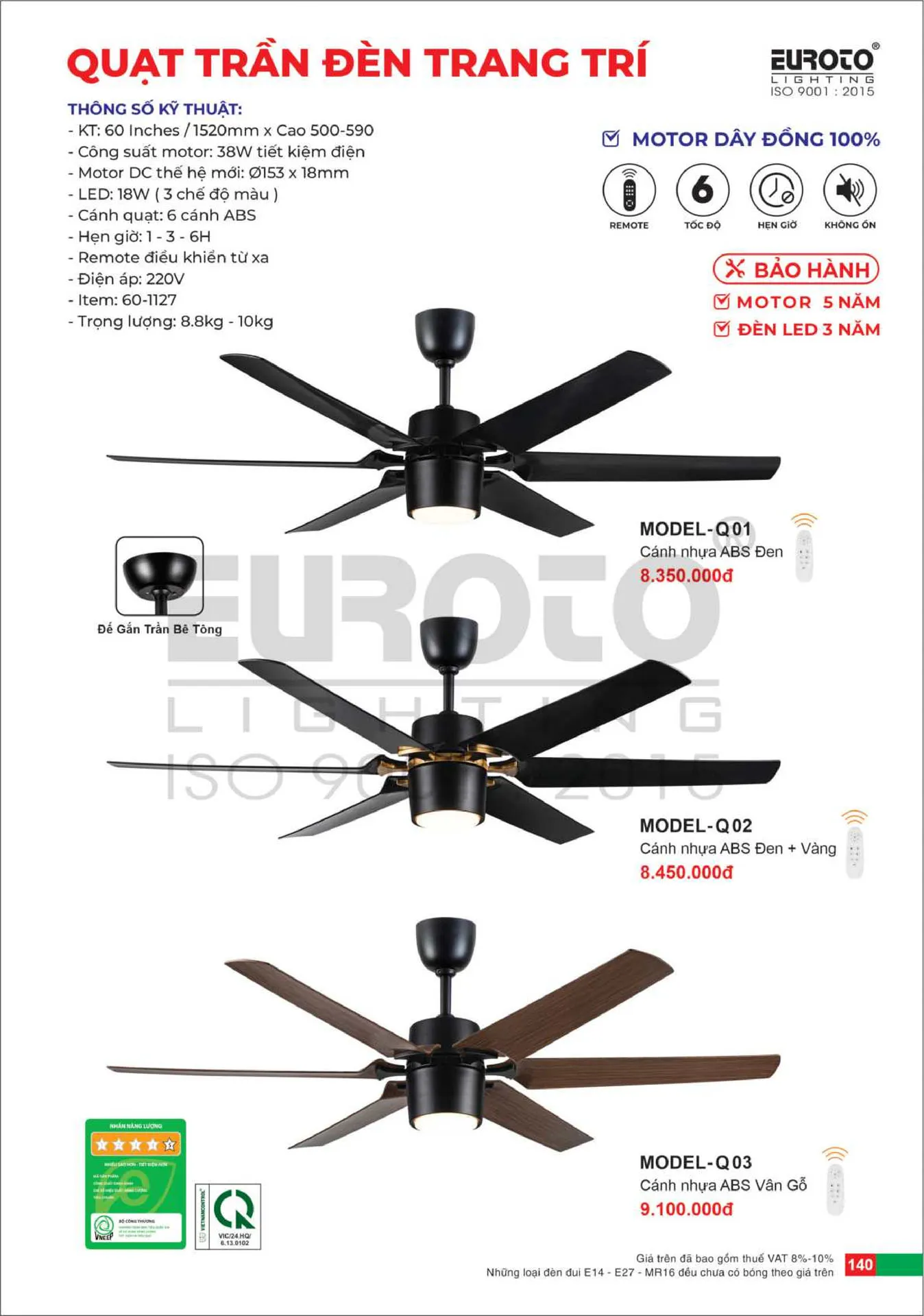 Catalogue Đèn Trang Trí EUROTO 2026 - Trang 141)