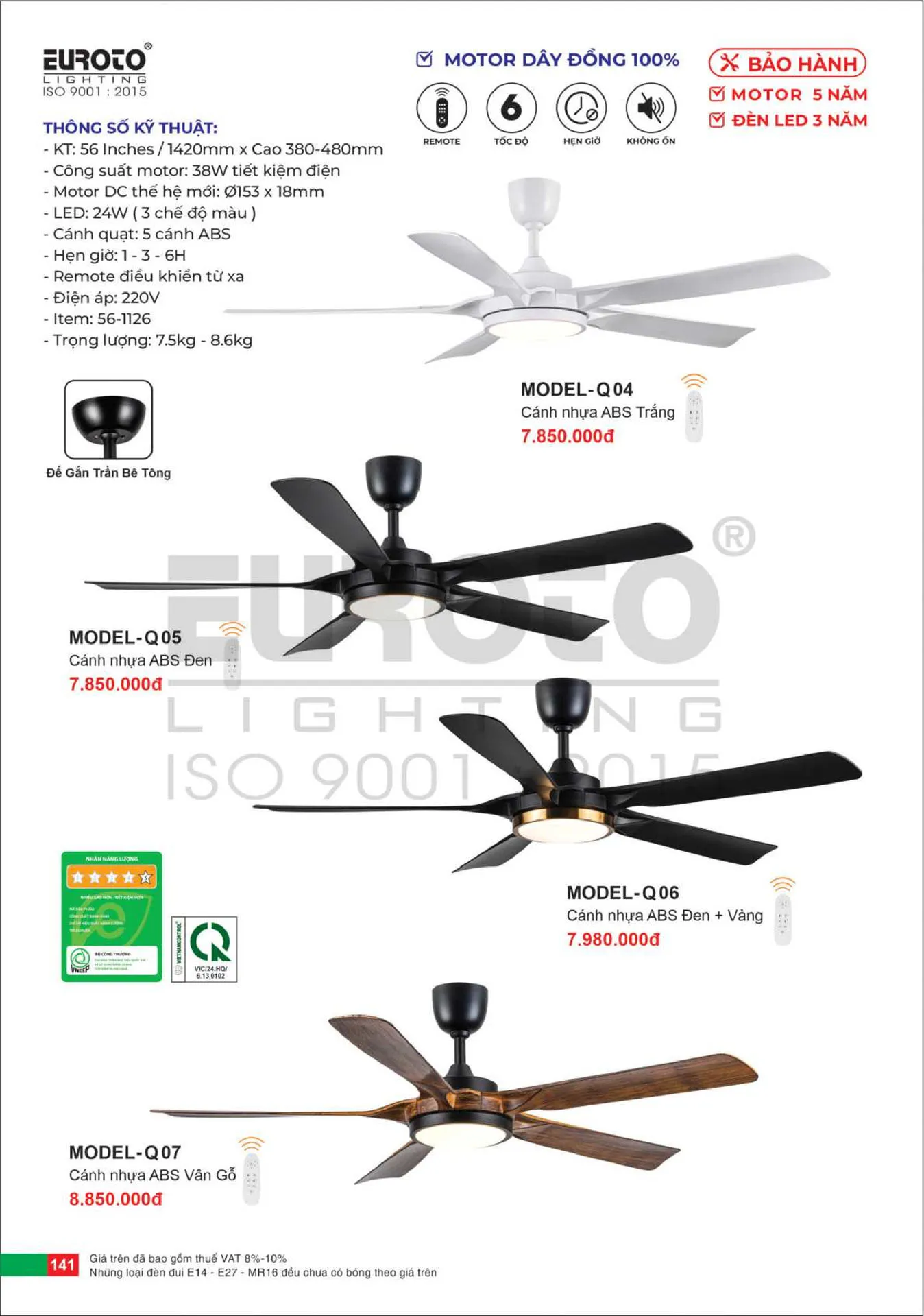 Catalogue Đèn Trang Trí EUROTO 2026 - Trang 142)