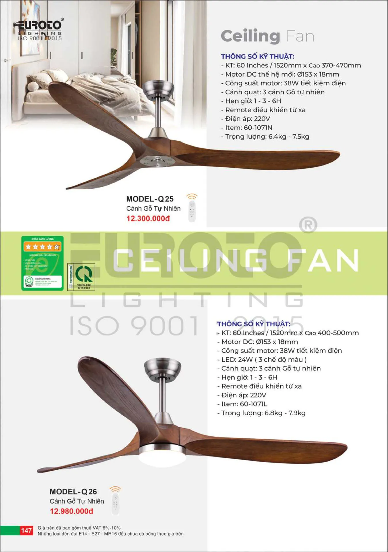 Catalogue Đèn Trang Trí EUROTO 2026 - Trang 148)