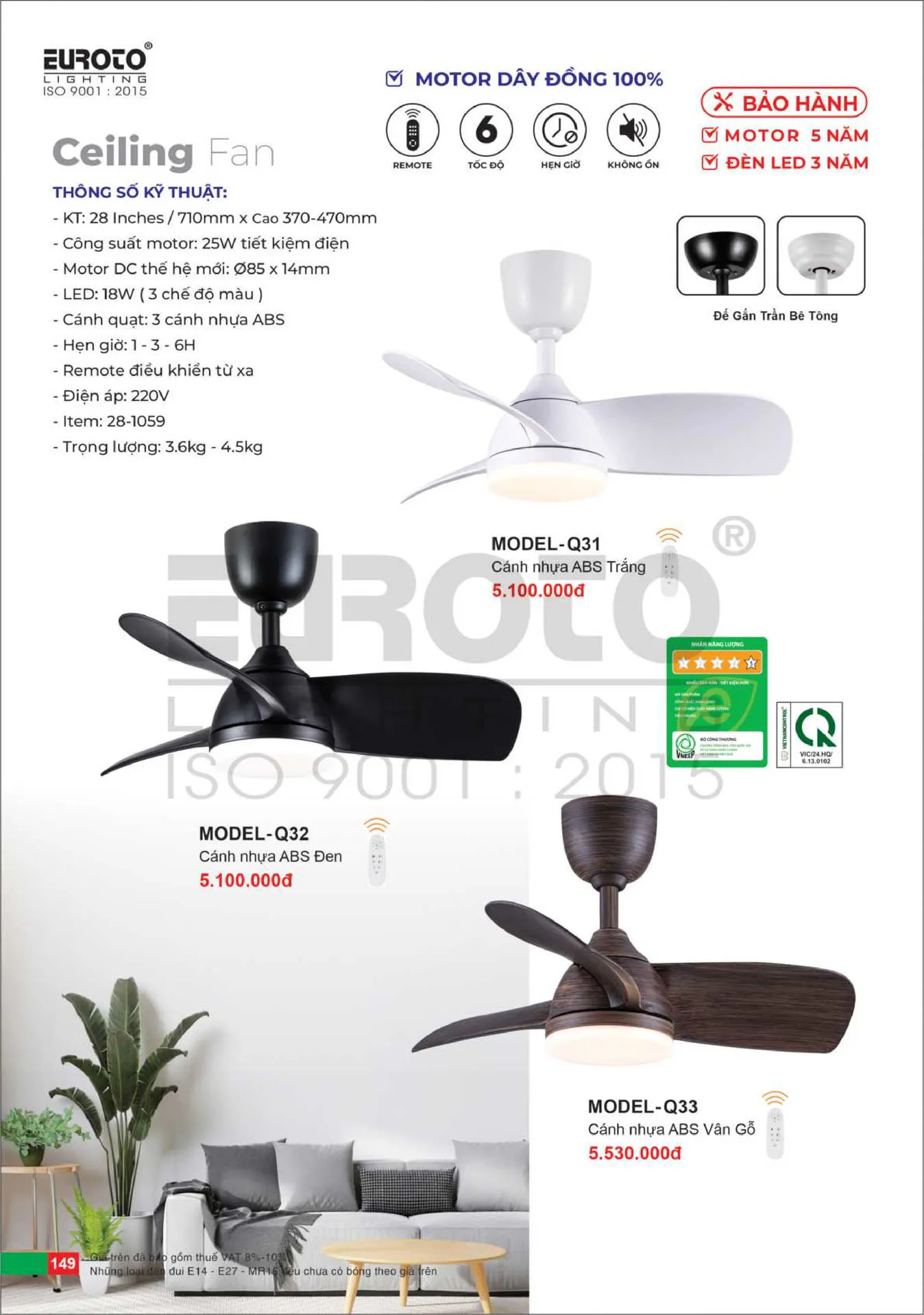 Catalogue Đèn Trang Trí EUROTO 2026 - Trang 150)