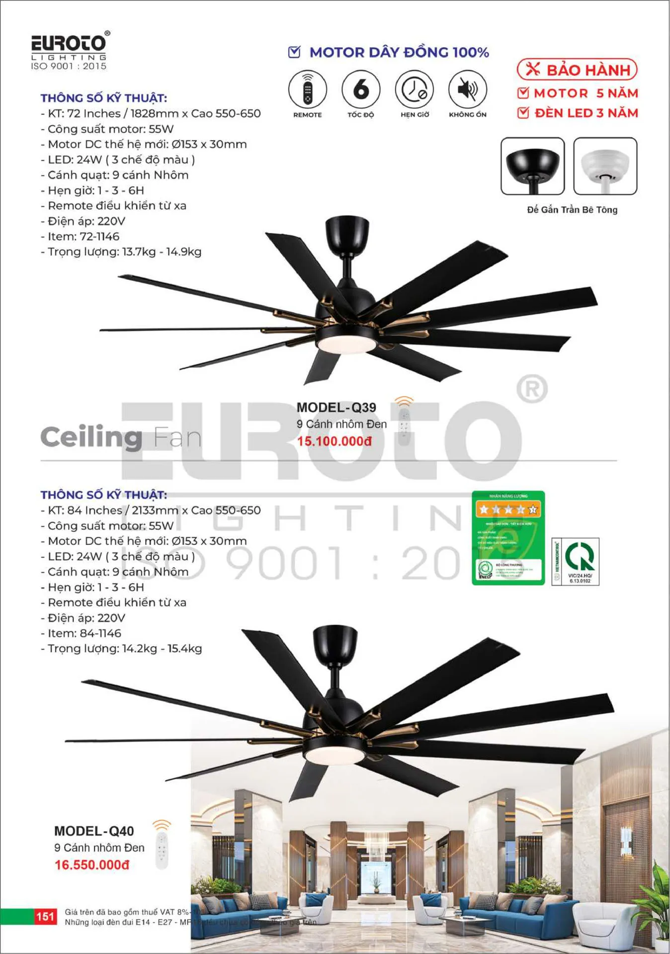 Catalogue Đèn Trang Trí EUROTO 2026 - Trang 152)