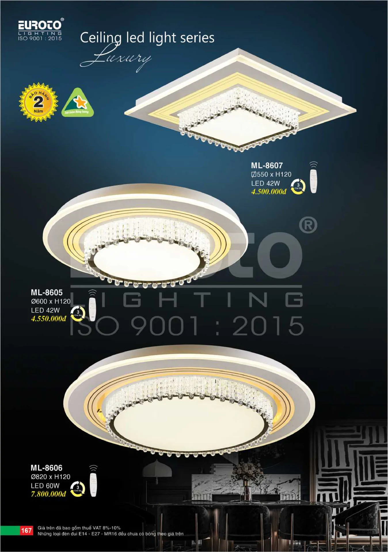 Catalogue Đèn Trang Trí EUROTO 2026 - Trang 168)