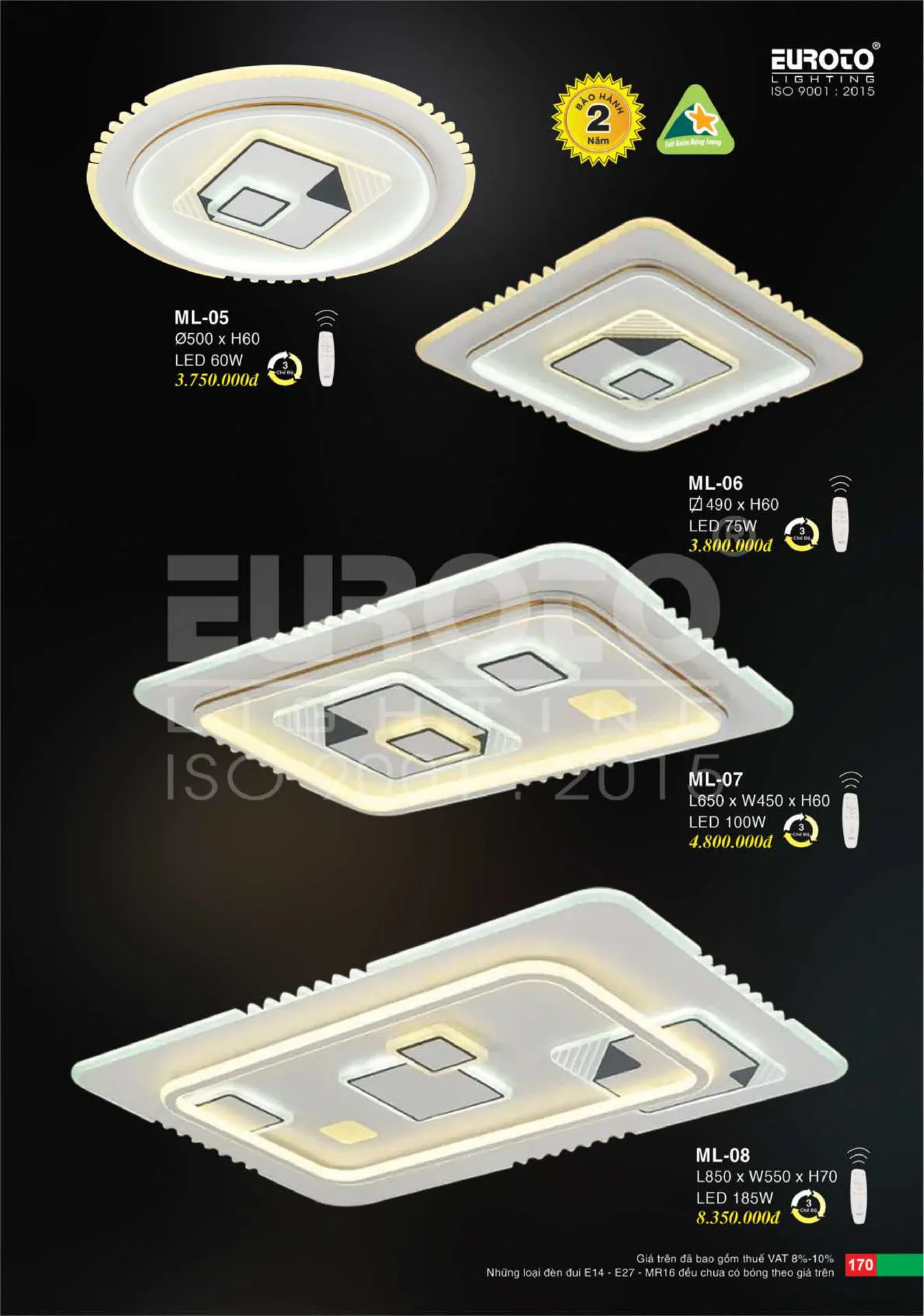 Catalogue Đèn Trang Trí EUROTO 2026 - Trang 171)