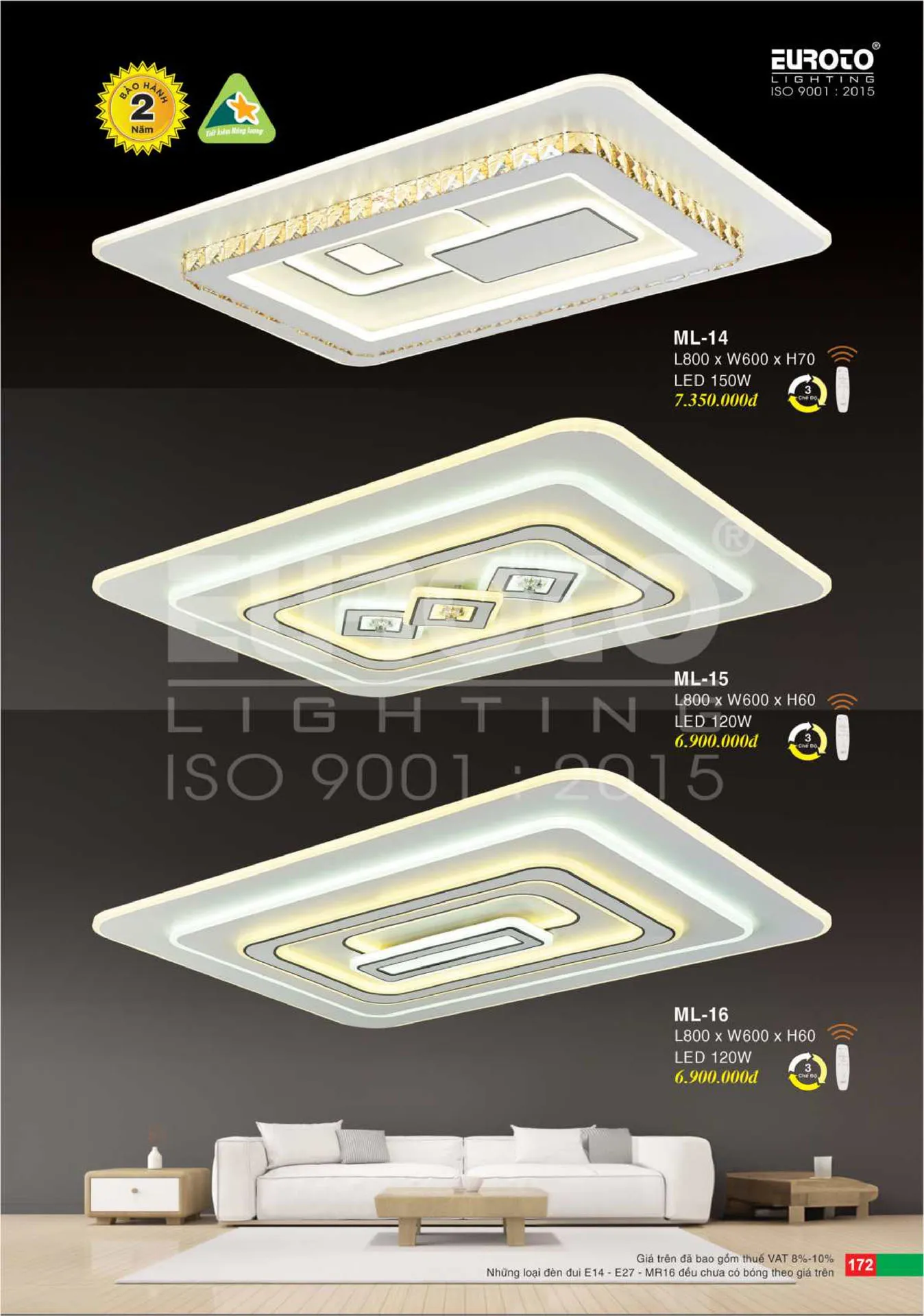 Catalogue Đèn Trang Trí EUROTO 2026 - Trang 173)
