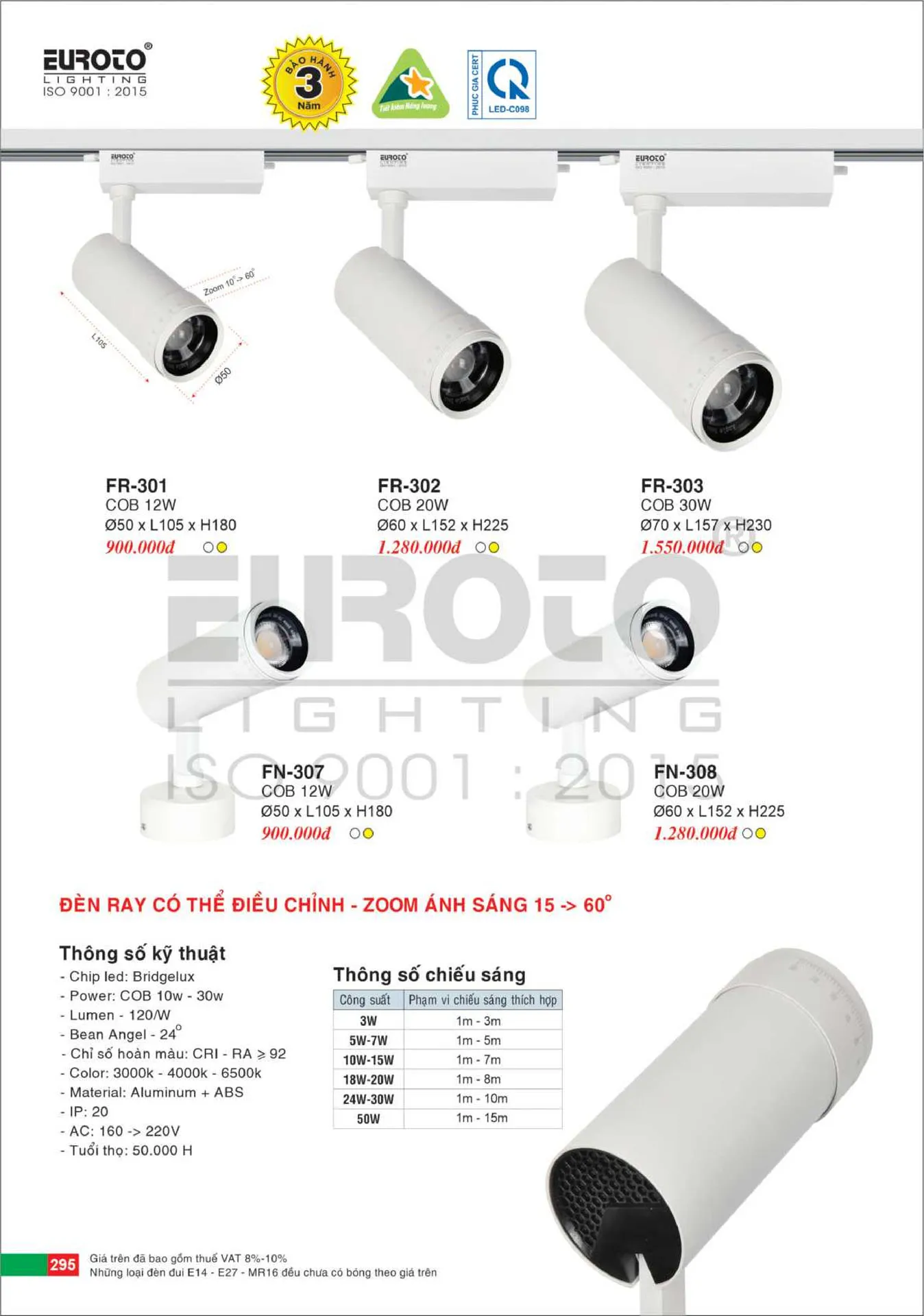 Catalogue Đèn Trang Trí EUROTO 2026 - Trang 296)