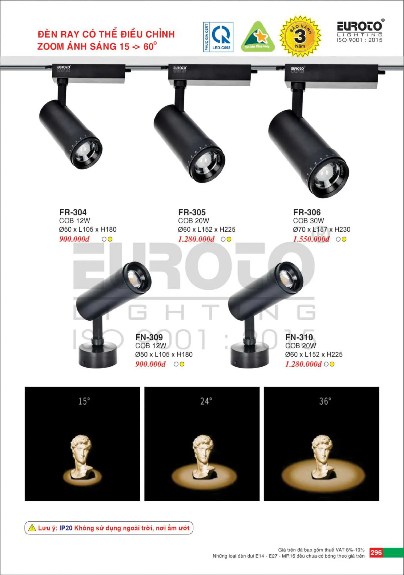 Catalogue Đèn Trang Trí EUROTO 2026 - Trang 297)