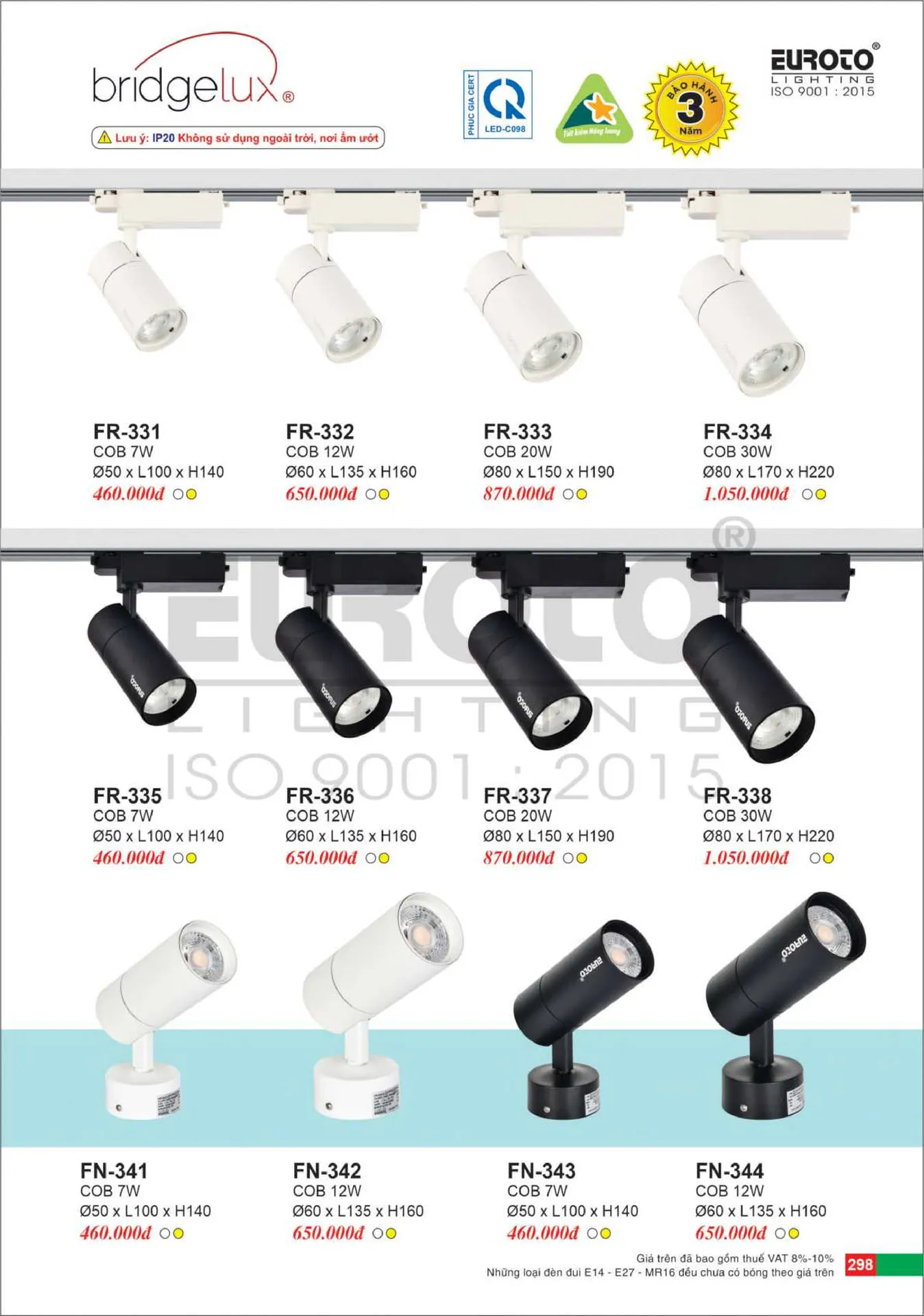 Catalogue Đèn Trang Trí EUROTO 2026 - Trang 299)