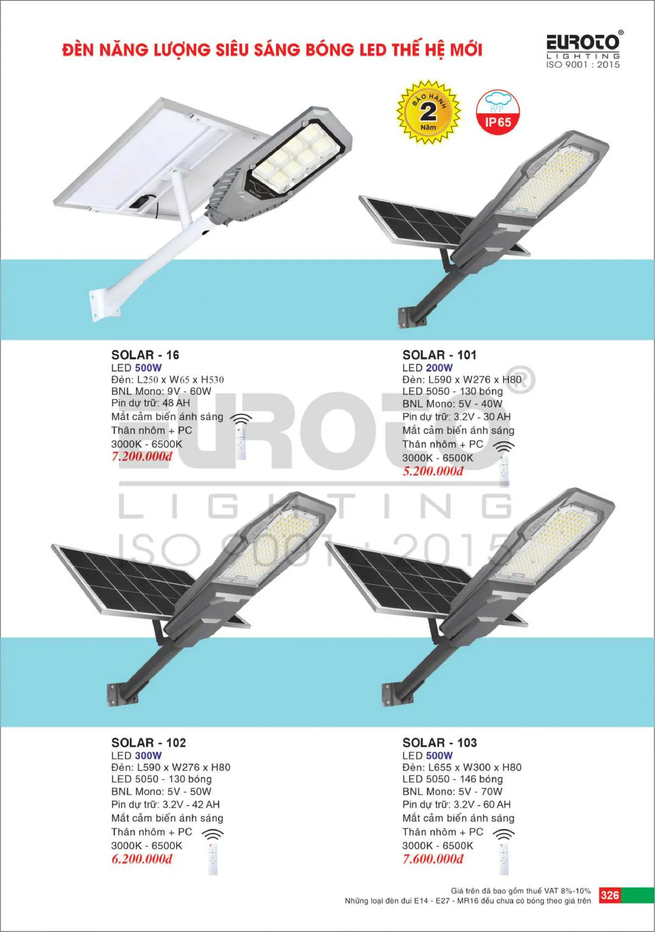 Catalogue Đèn Trang Trí EUROTO 2026 - Trang 327)