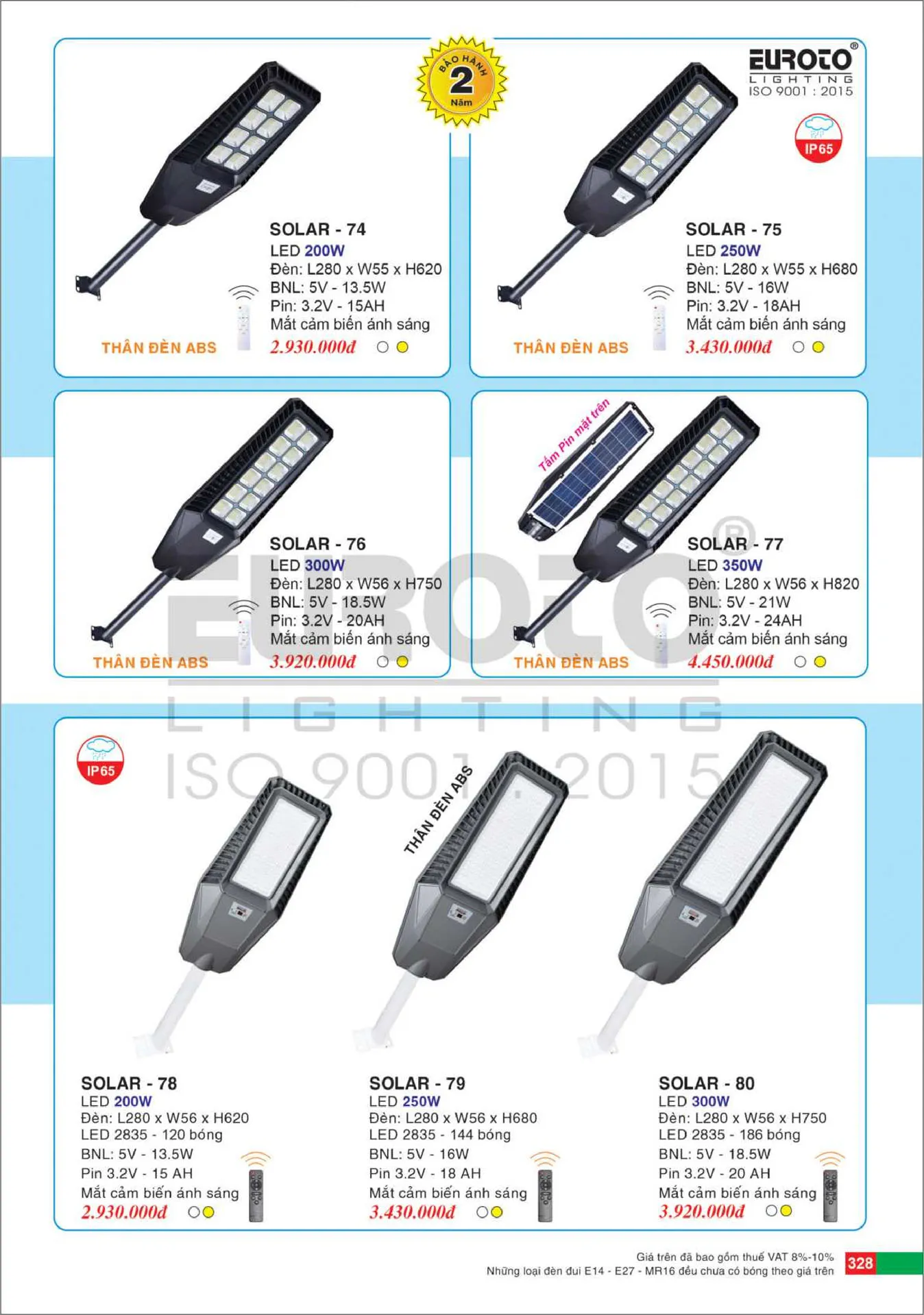 Catalogue Đèn Trang Trí EUROTO 2026 - Trang 329)