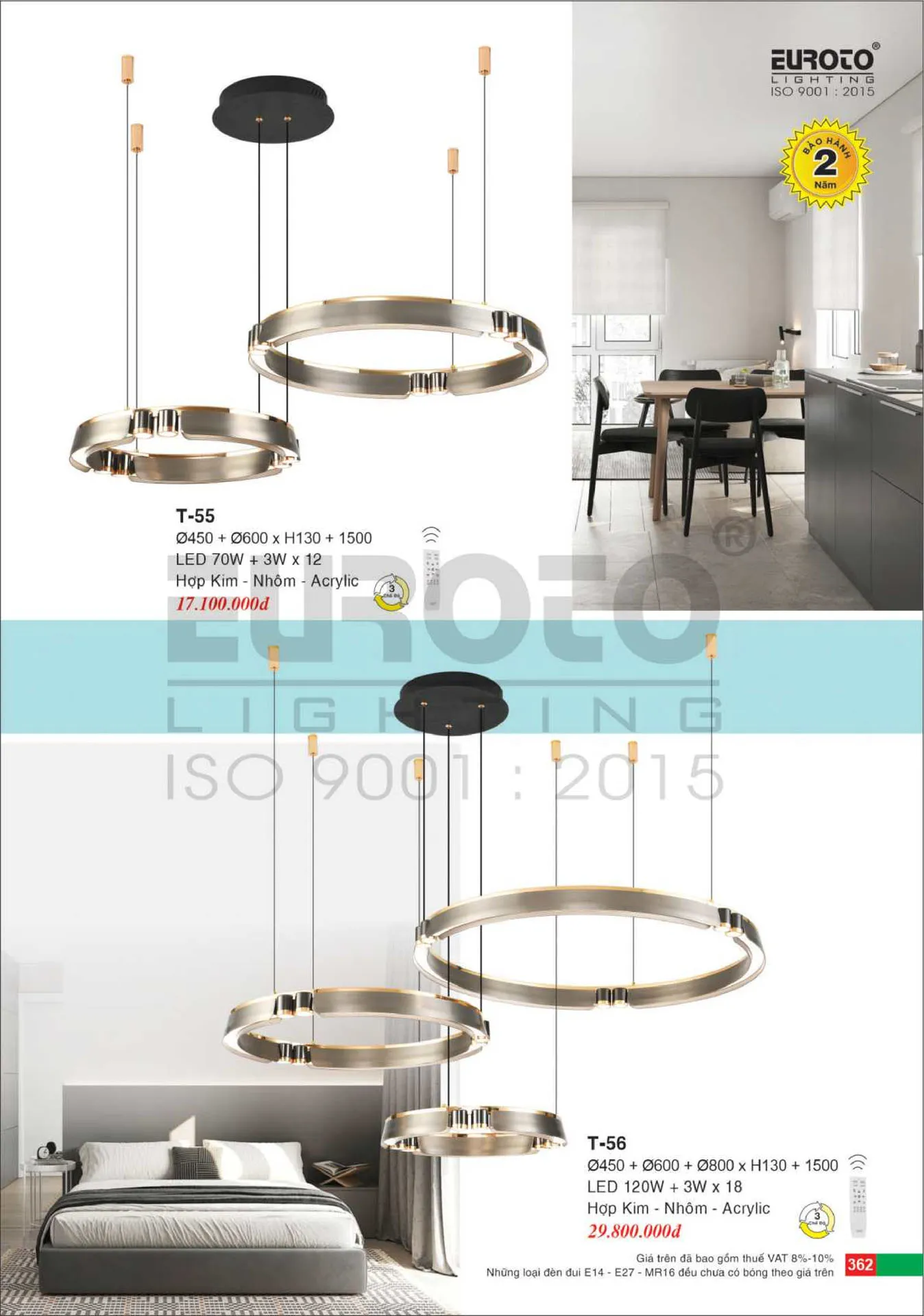 Catalogue Đèn Trang Trí EUROTO 2026 - Trang 363)
