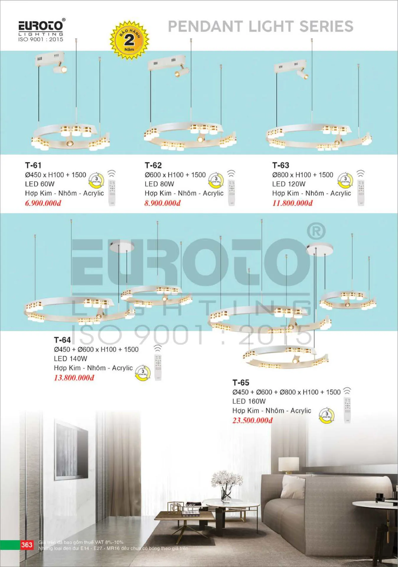 Catalogue Đèn Trang Trí EUROTO 2026 - Trang 364)