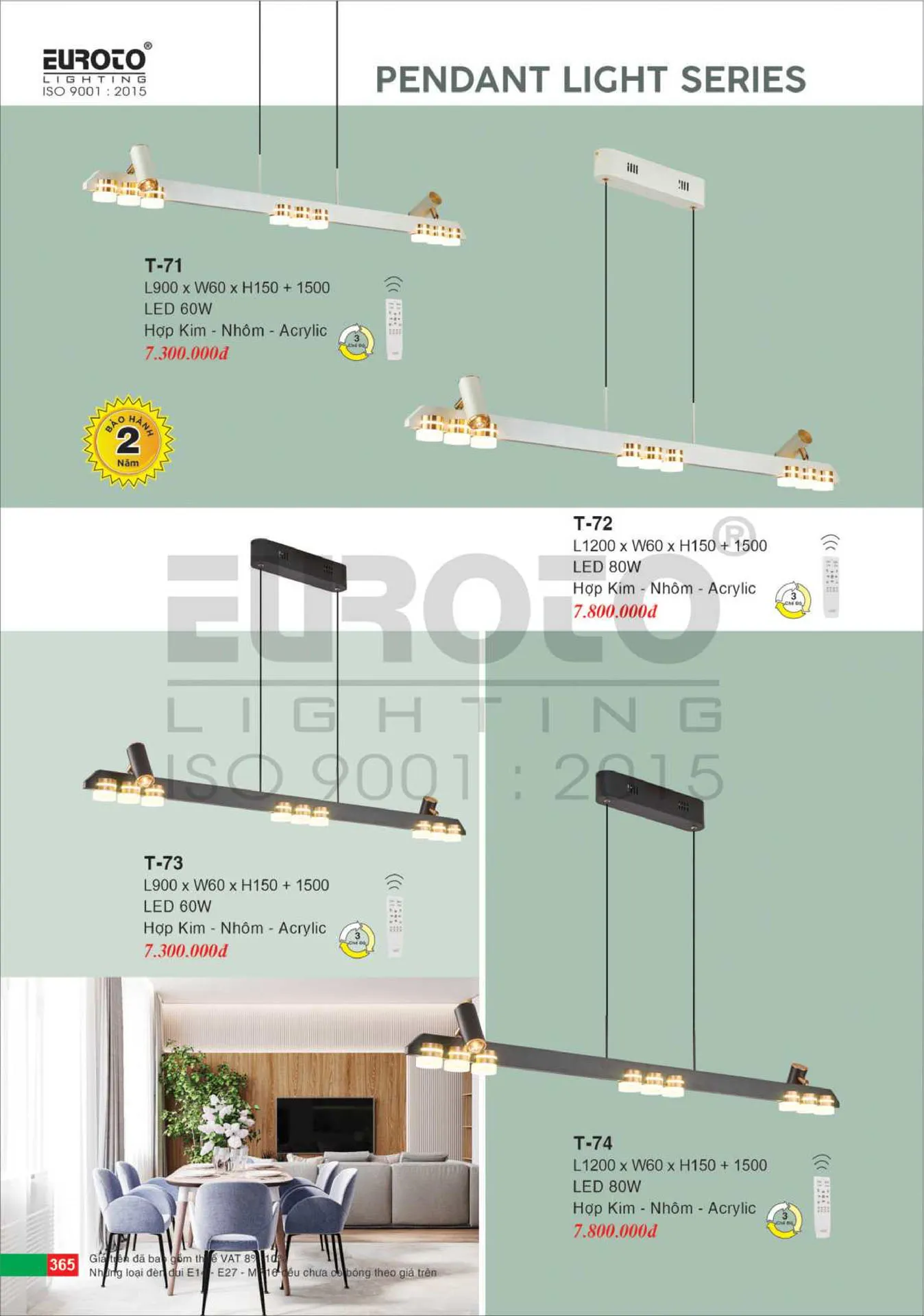 Catalogue Đèn Trang Trí EUROTO 2026 - Trang 366)