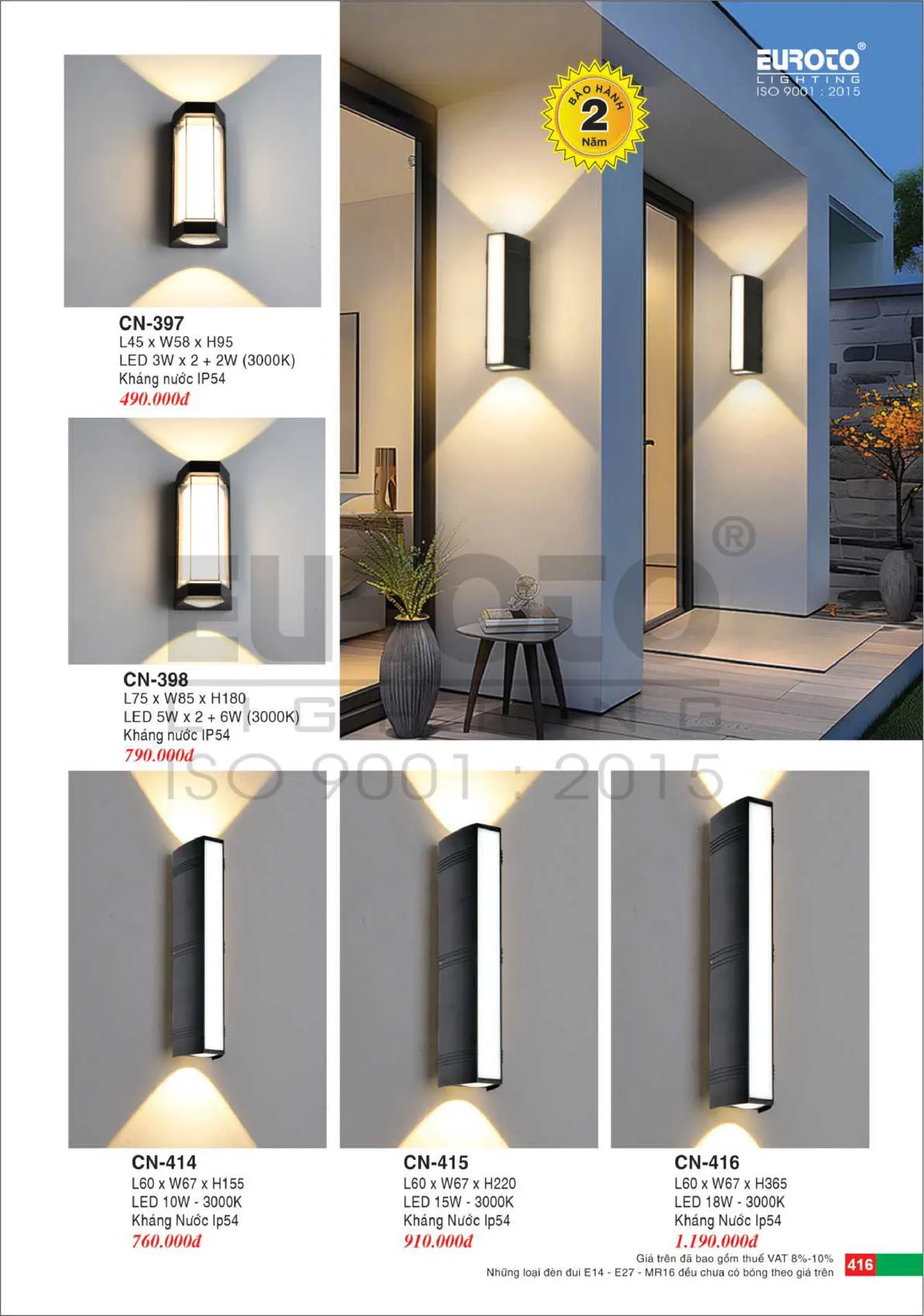 Catalogue Đèn Trang Trí EUROTO 2026 - Trang 417)