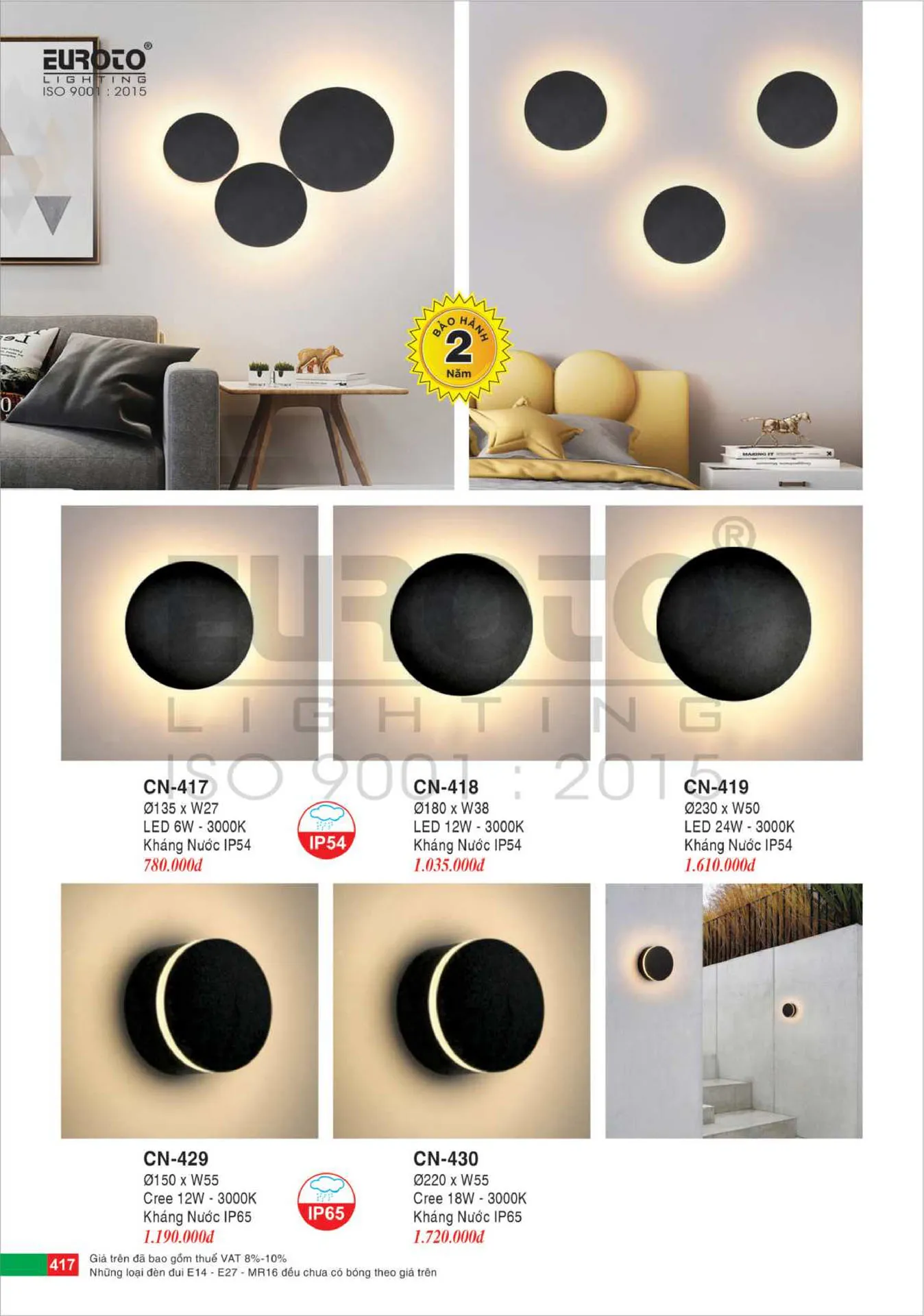 Catalogue Đèn Trang Trí EUROTO 2026 - Trang 418)