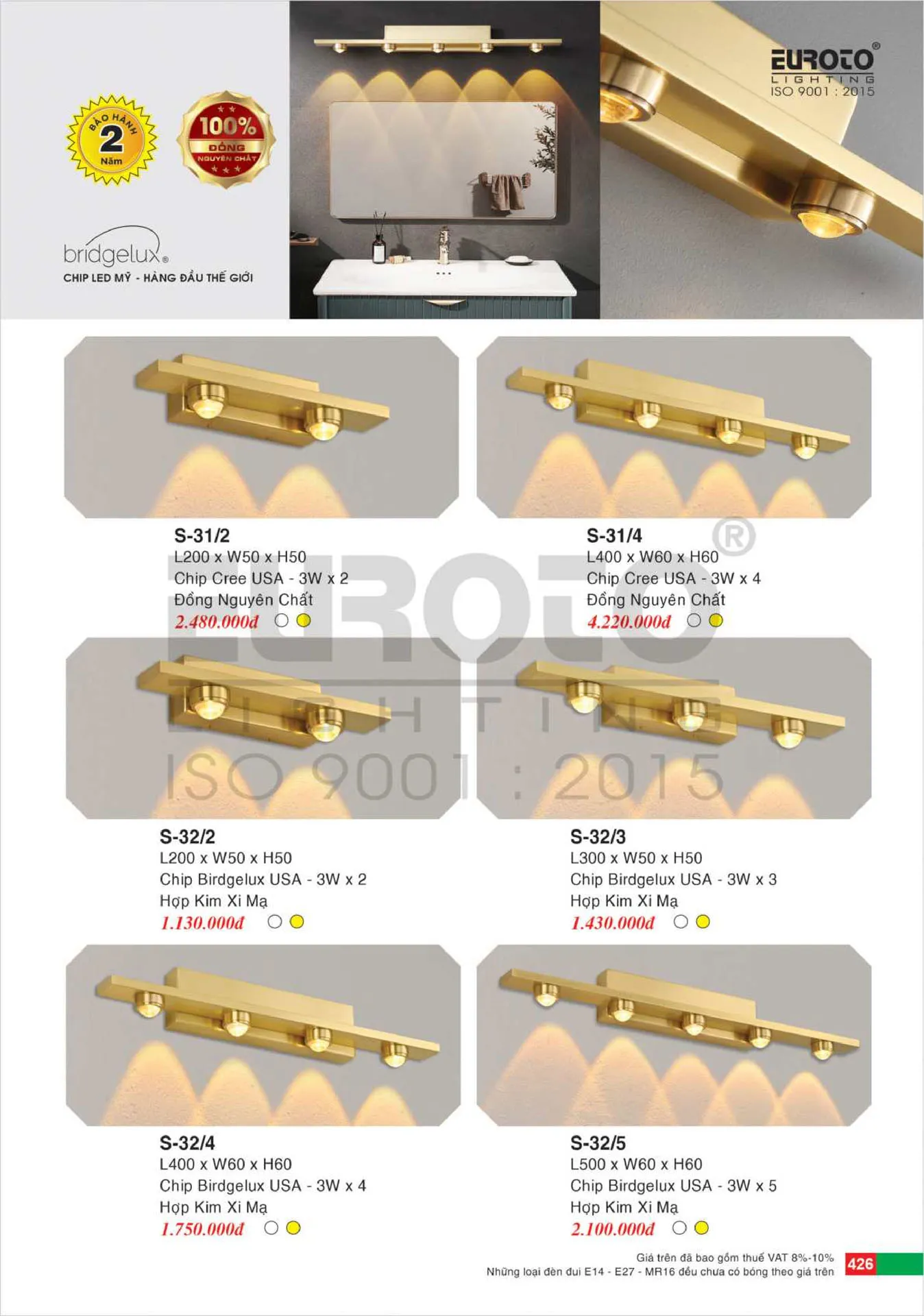 Catalogue Đèn Trang Trí EUROTO 2026 - Trang 427)