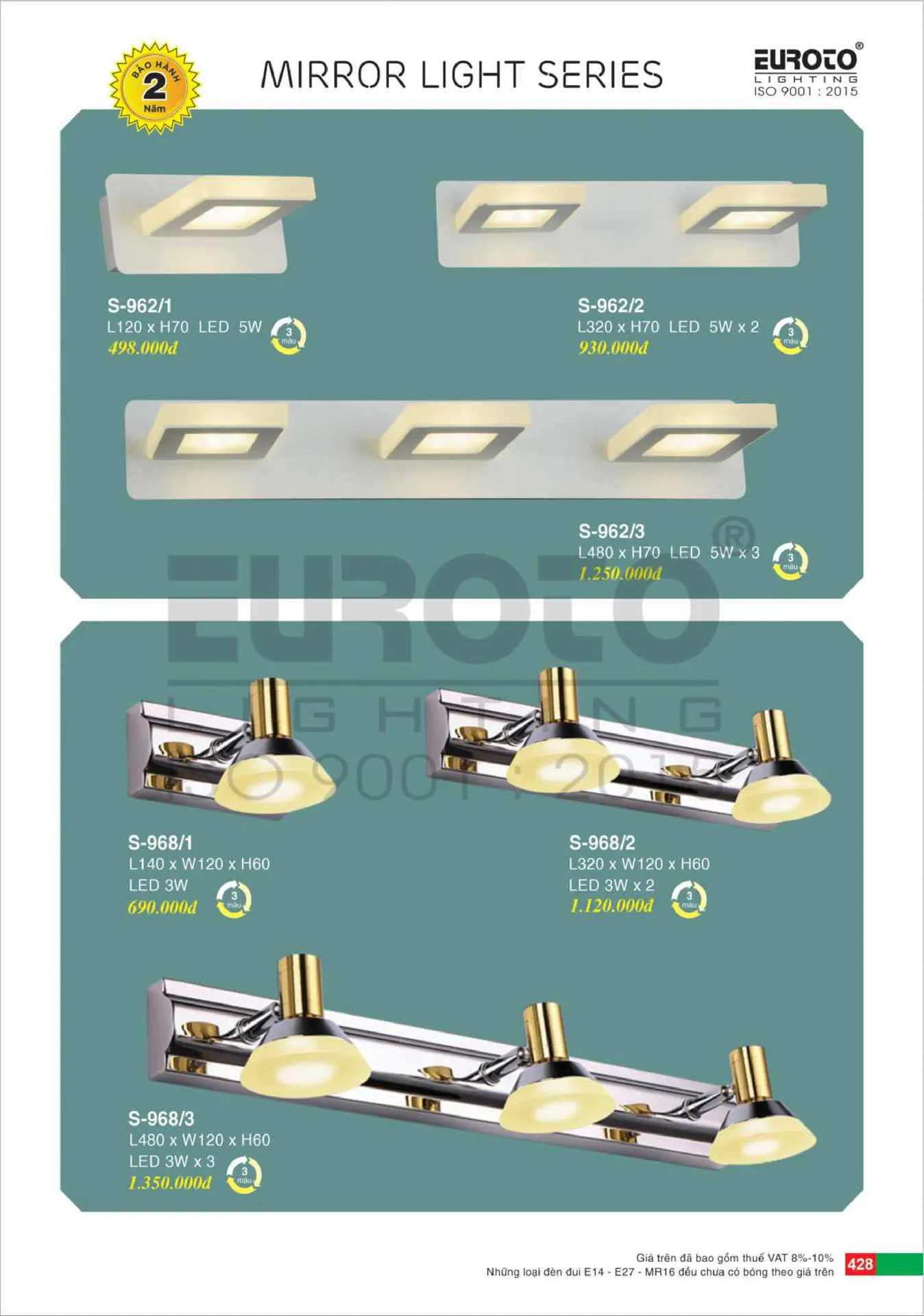 Catalogue Đèn Trang Trí EUROTO 2026 - Trang 429)