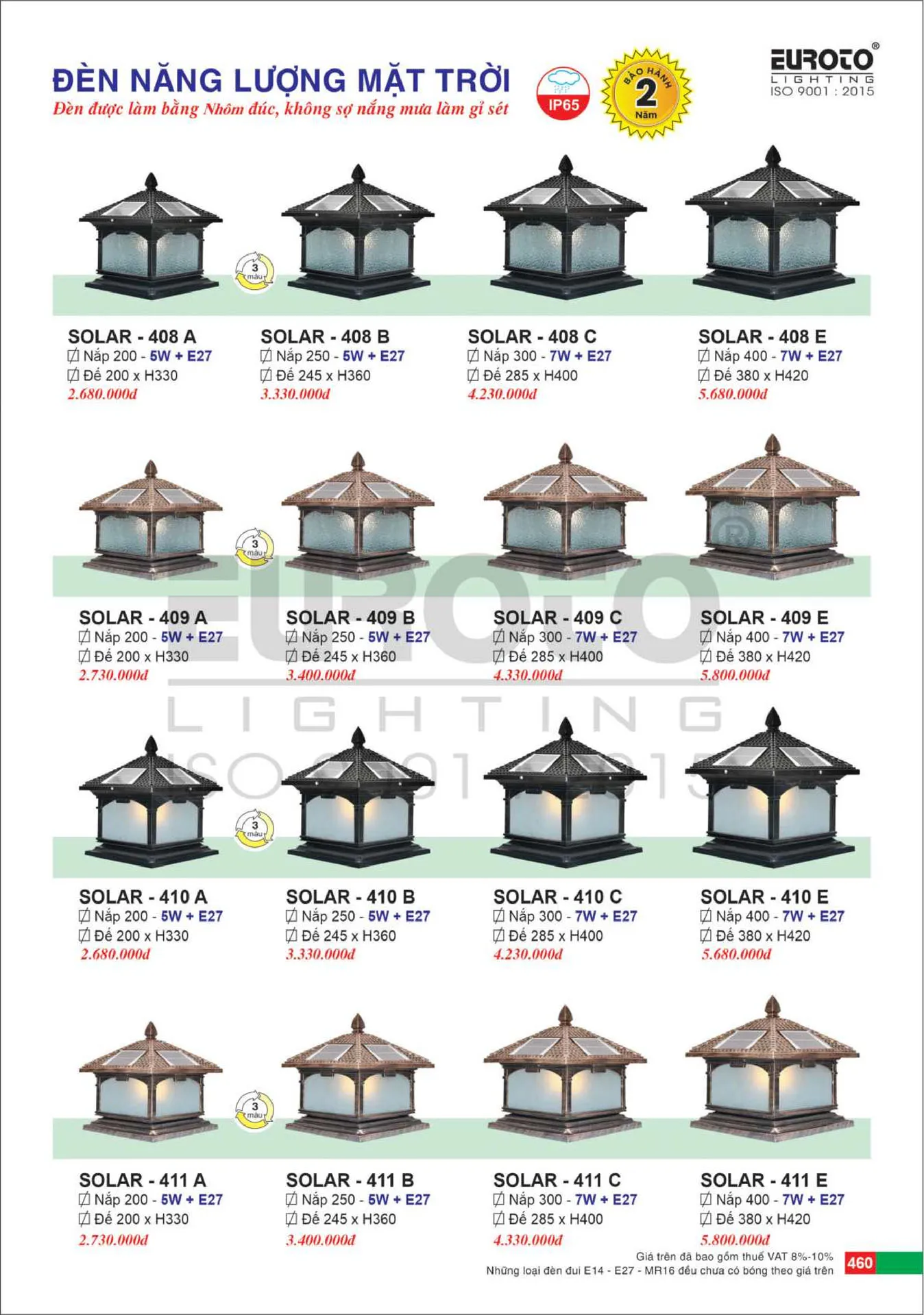 Catalogue Đèn Trang Trí EUROTO 2026 - Trang 461)