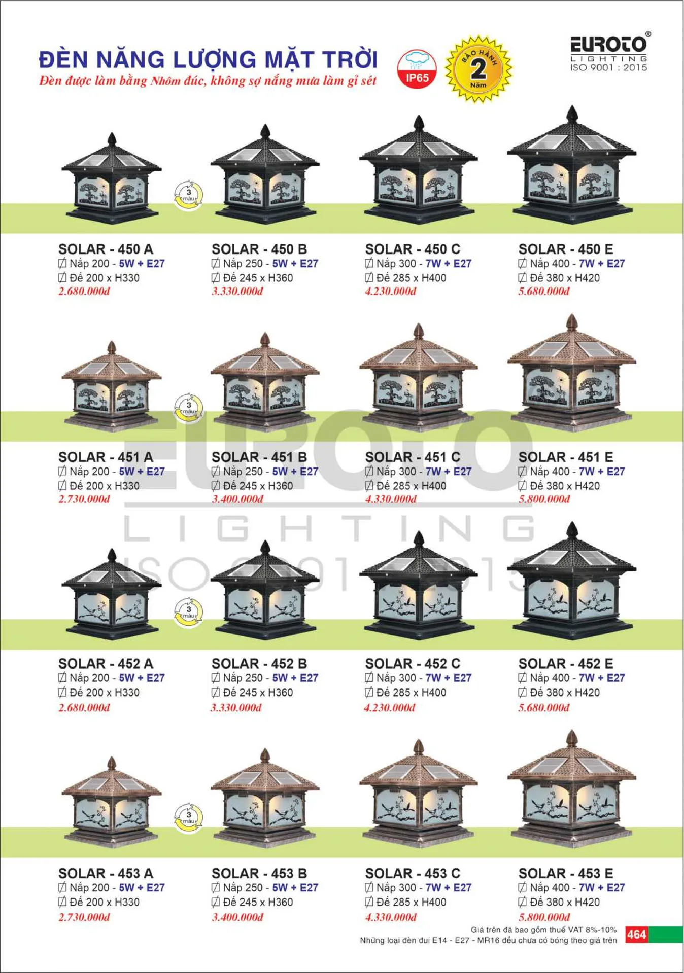 Catalogue Đèn Trang Trí EUROTO 2026 - Trang 465)