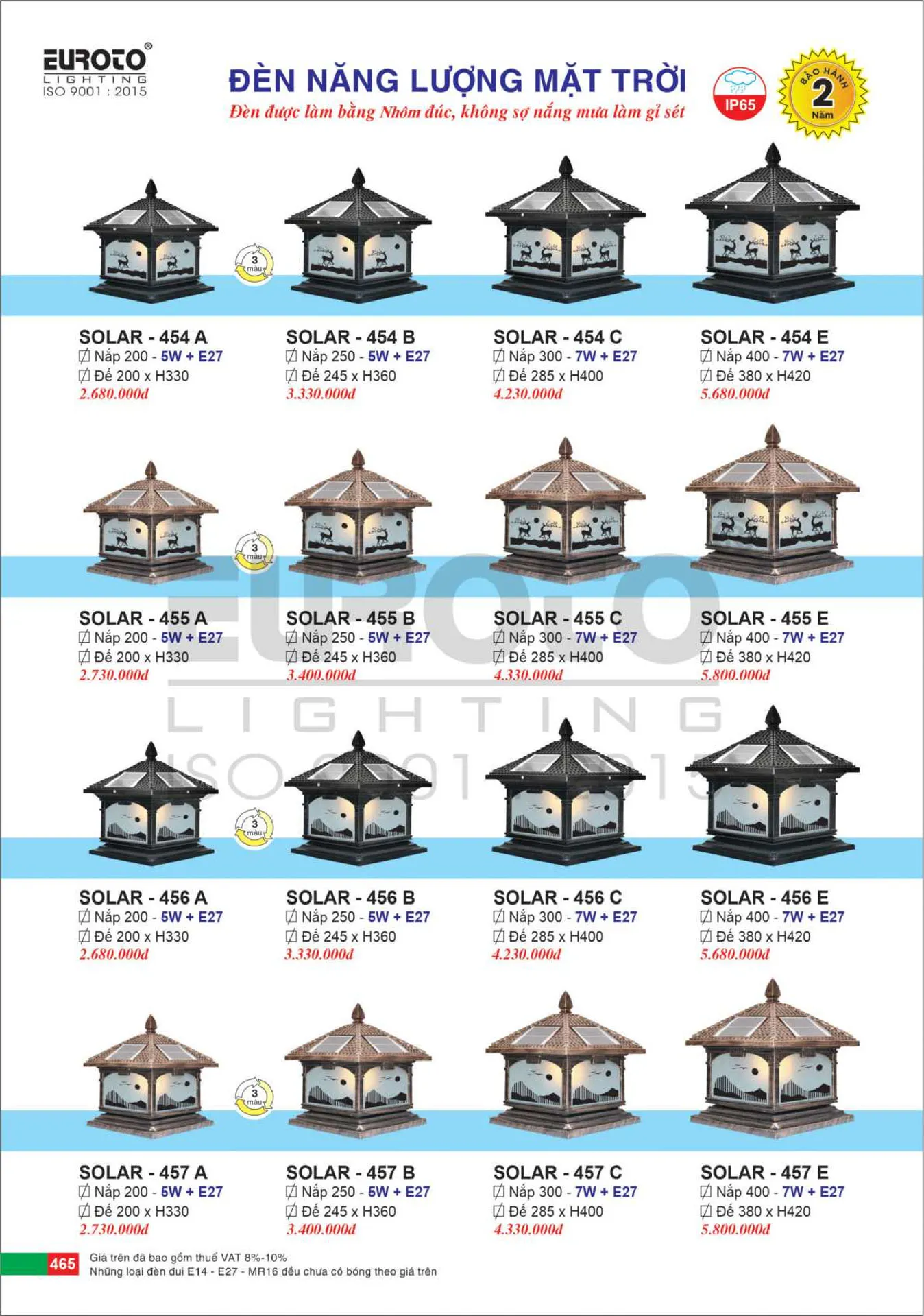Catalogue Đèn Trang Trí EUROTO 2026 - Trang 466)