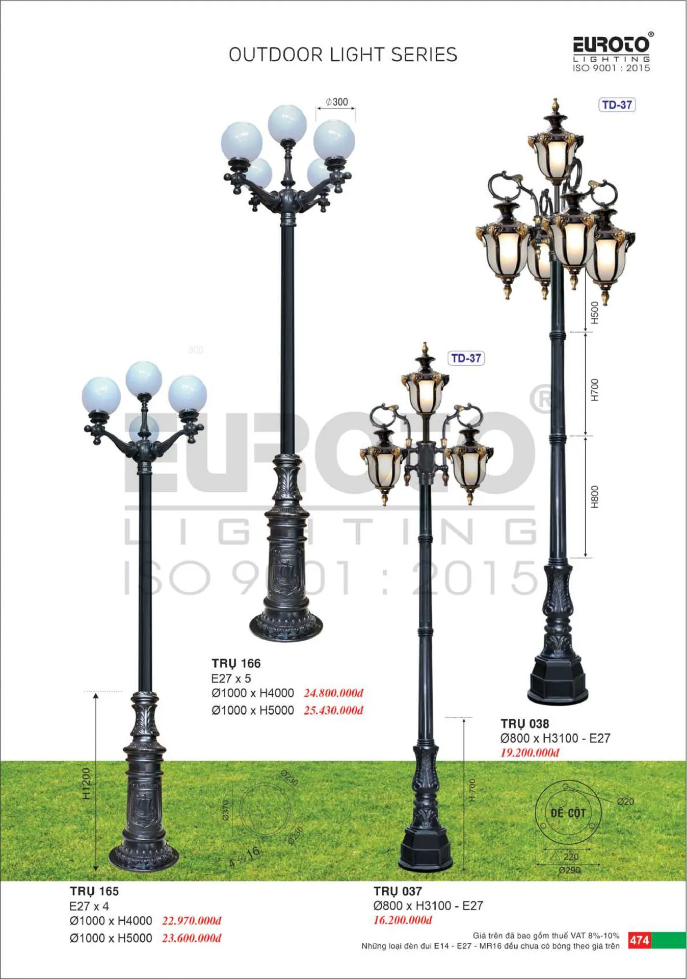 Catalogue Đèn Trang Trí EUROTO 2026 - Trang 475)