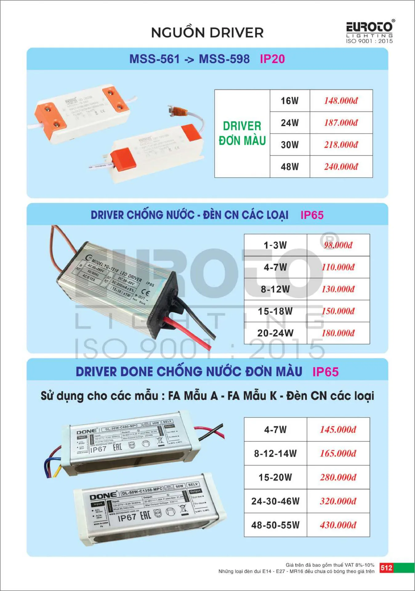Catalogue Đèn Trang Trí EUROTO 2026 - Trang 513)