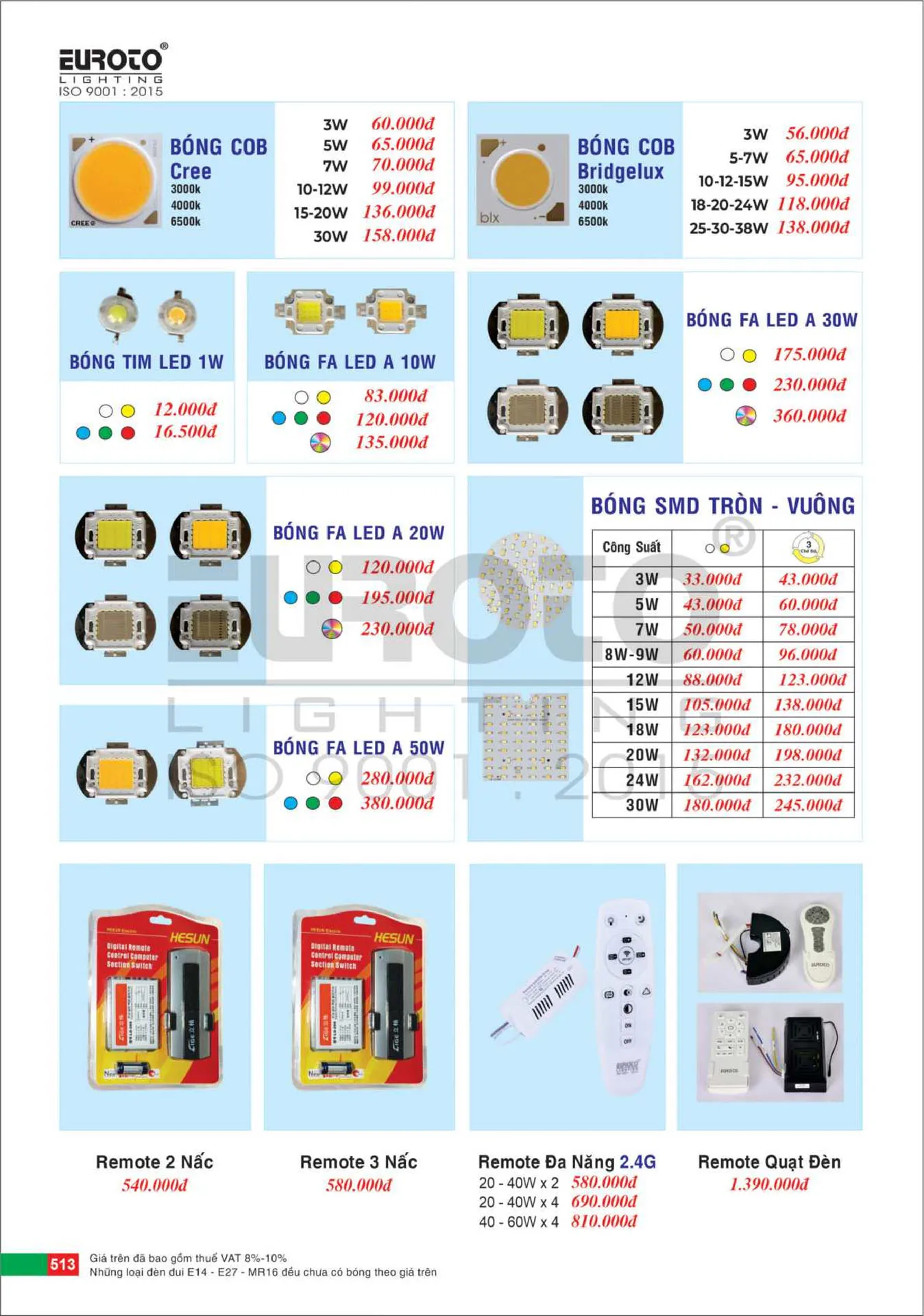 Catalogue Đèn Trang Trí EUROTO 2026 - Trang 514)