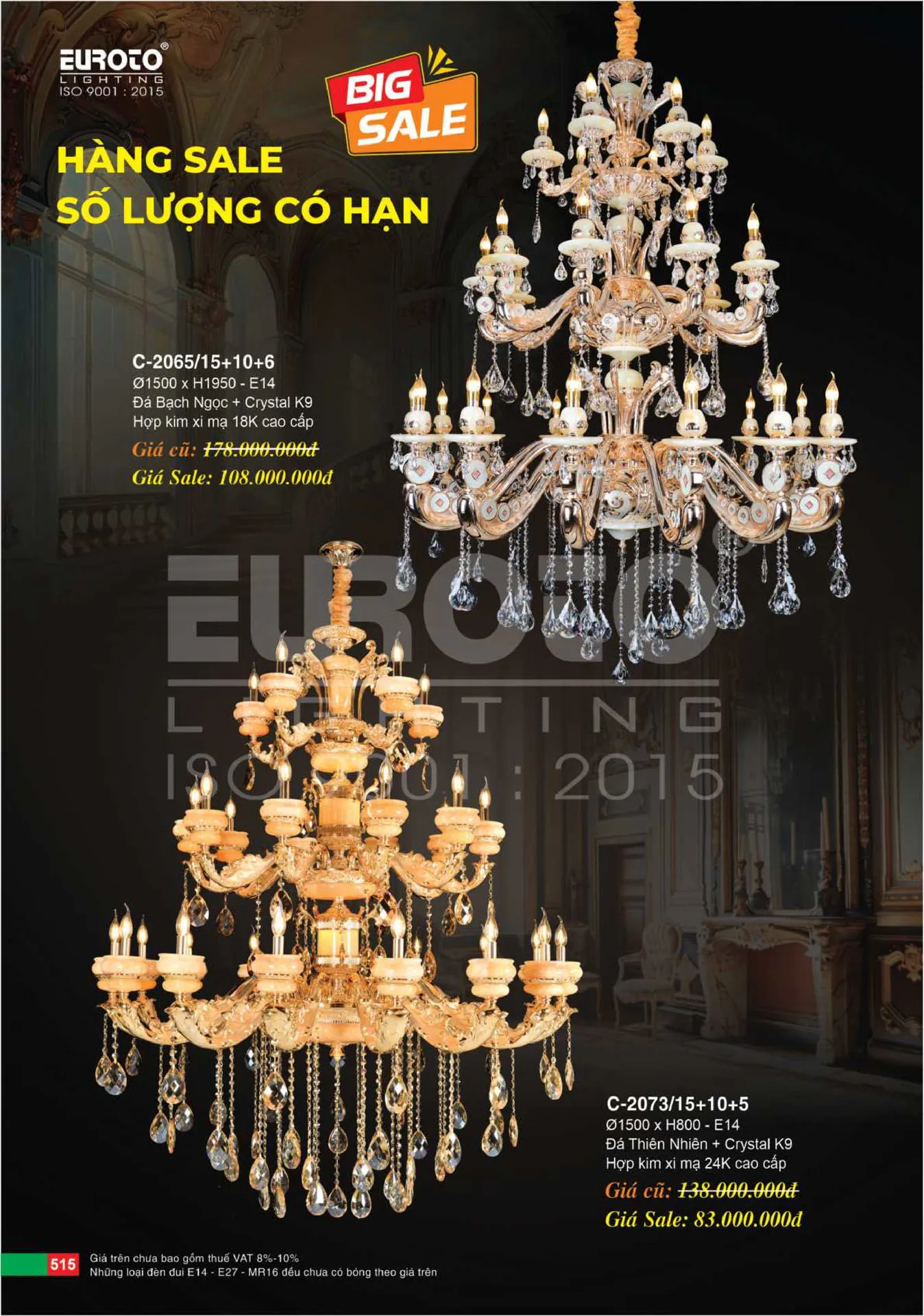 Catalogue Đèn Trang Trí EUROTO 2026 - Trang 516)