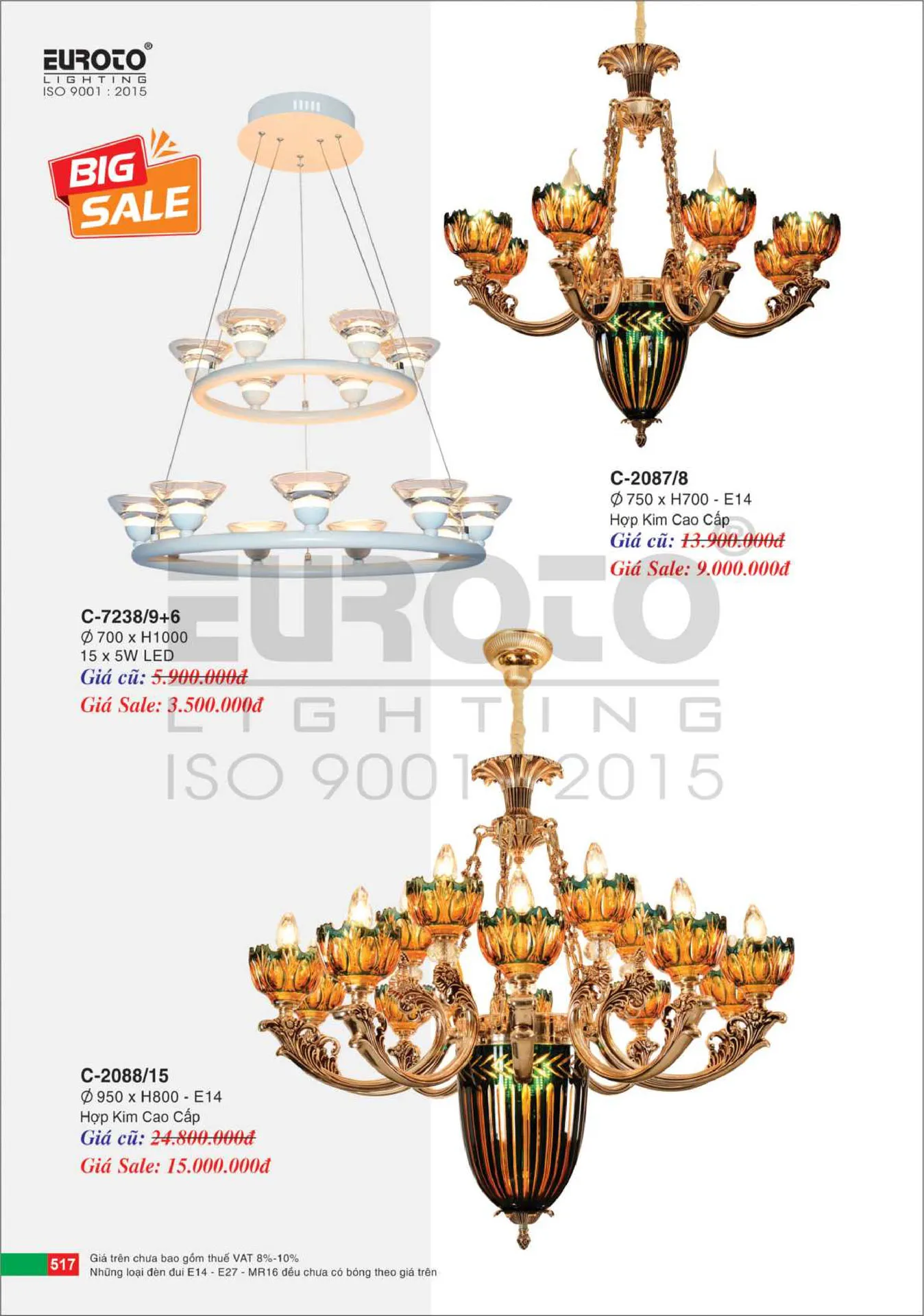 Catalogue Đèn Trang Trí EUROTO 2026 - Trang 518)