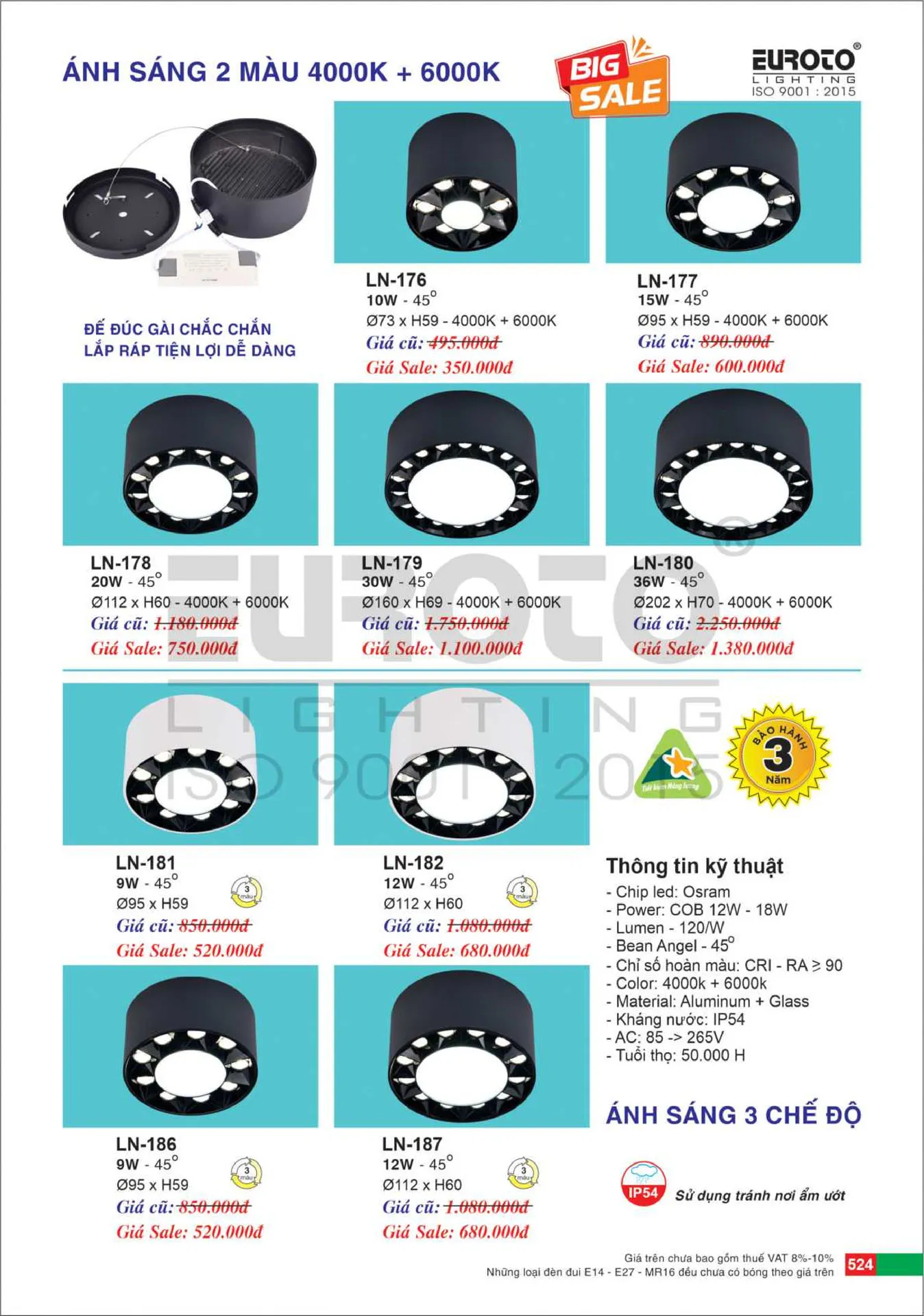 Catalogue Đèn Trang Trí EUROTO 2026 - Trang 525)