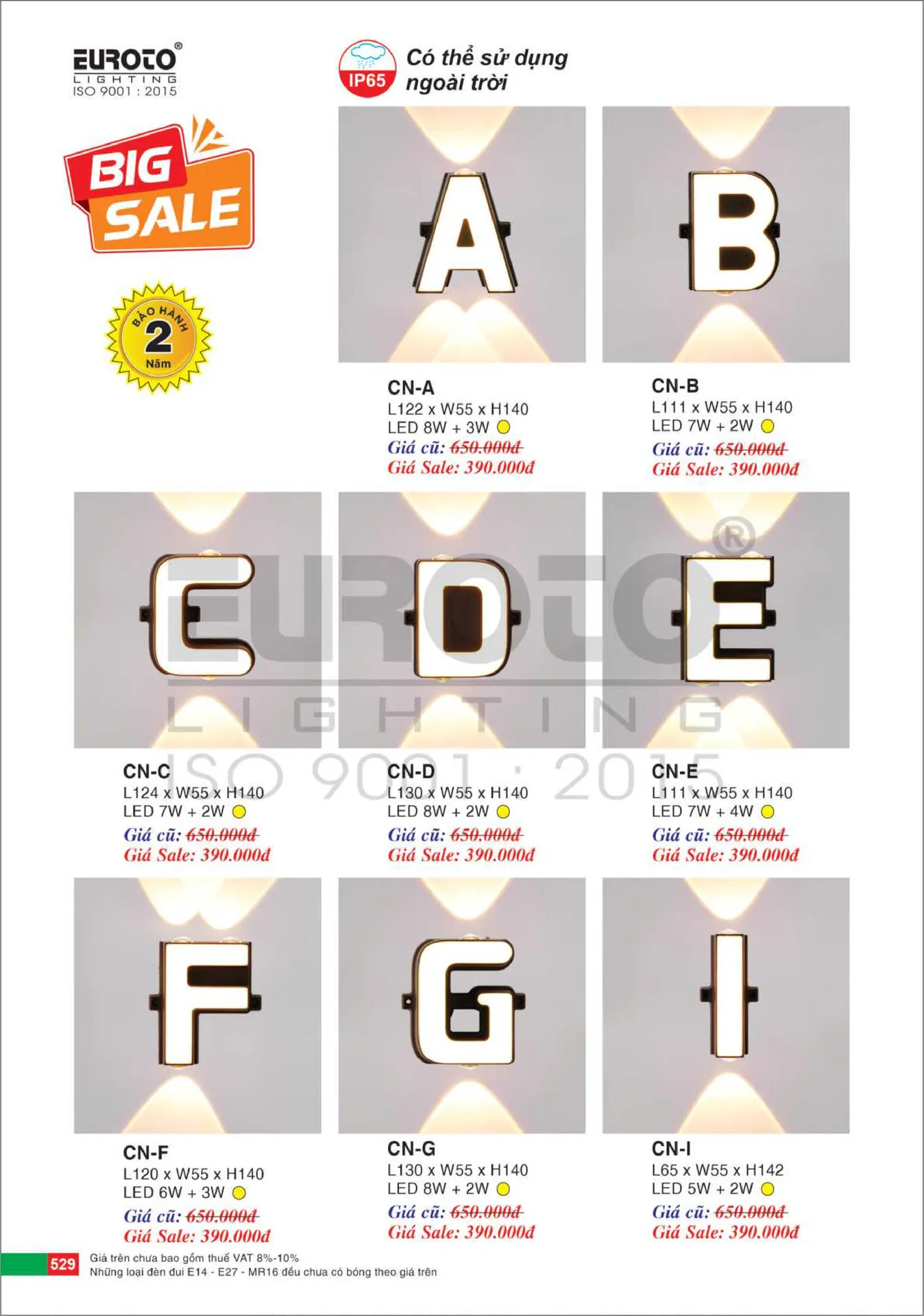 Catalogue Đèn Trang Trí EUROTO 2026 - Trang 530)