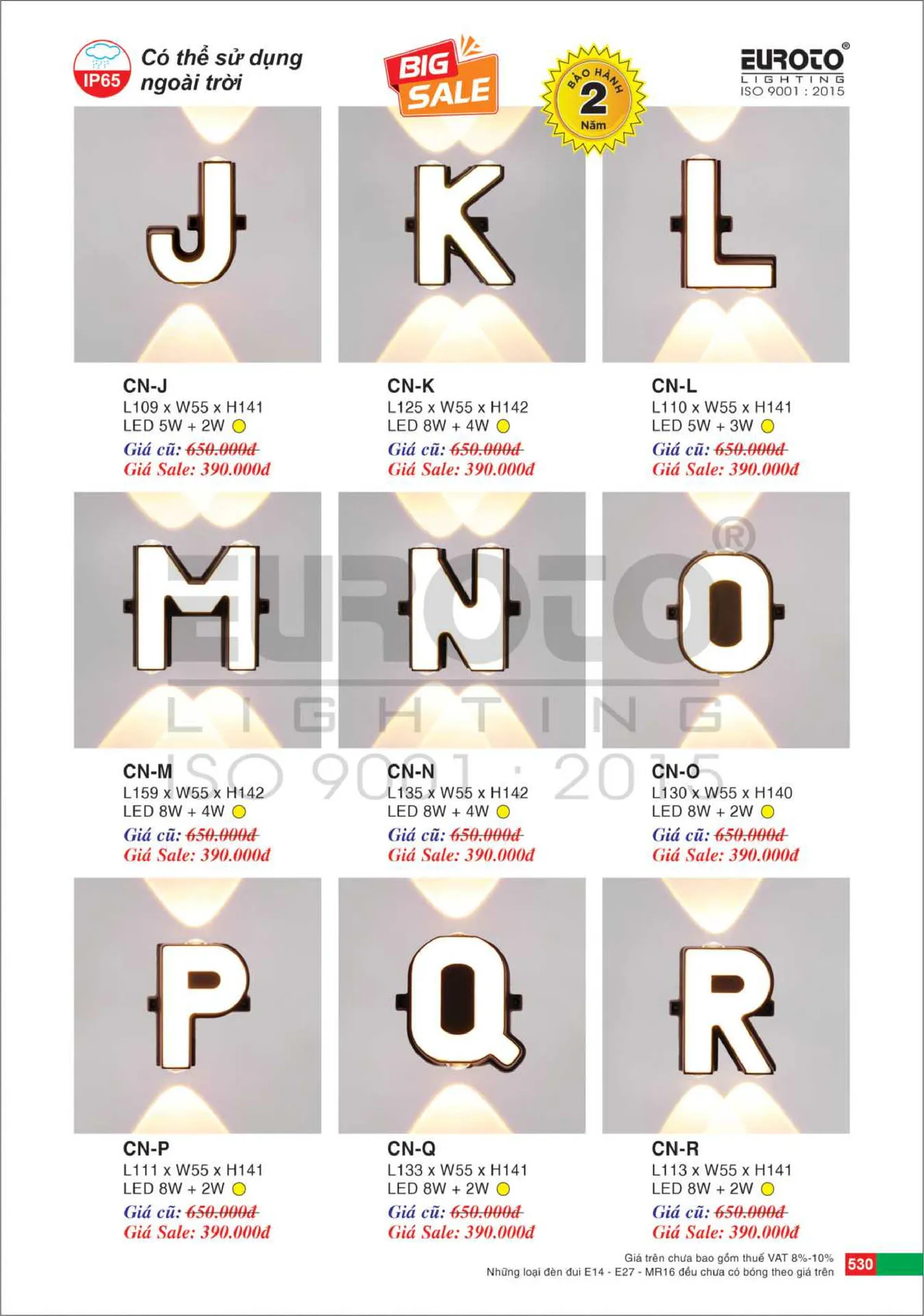 Catalogue Đèn Trang Trí EUROTO 2026 - Trang 531)