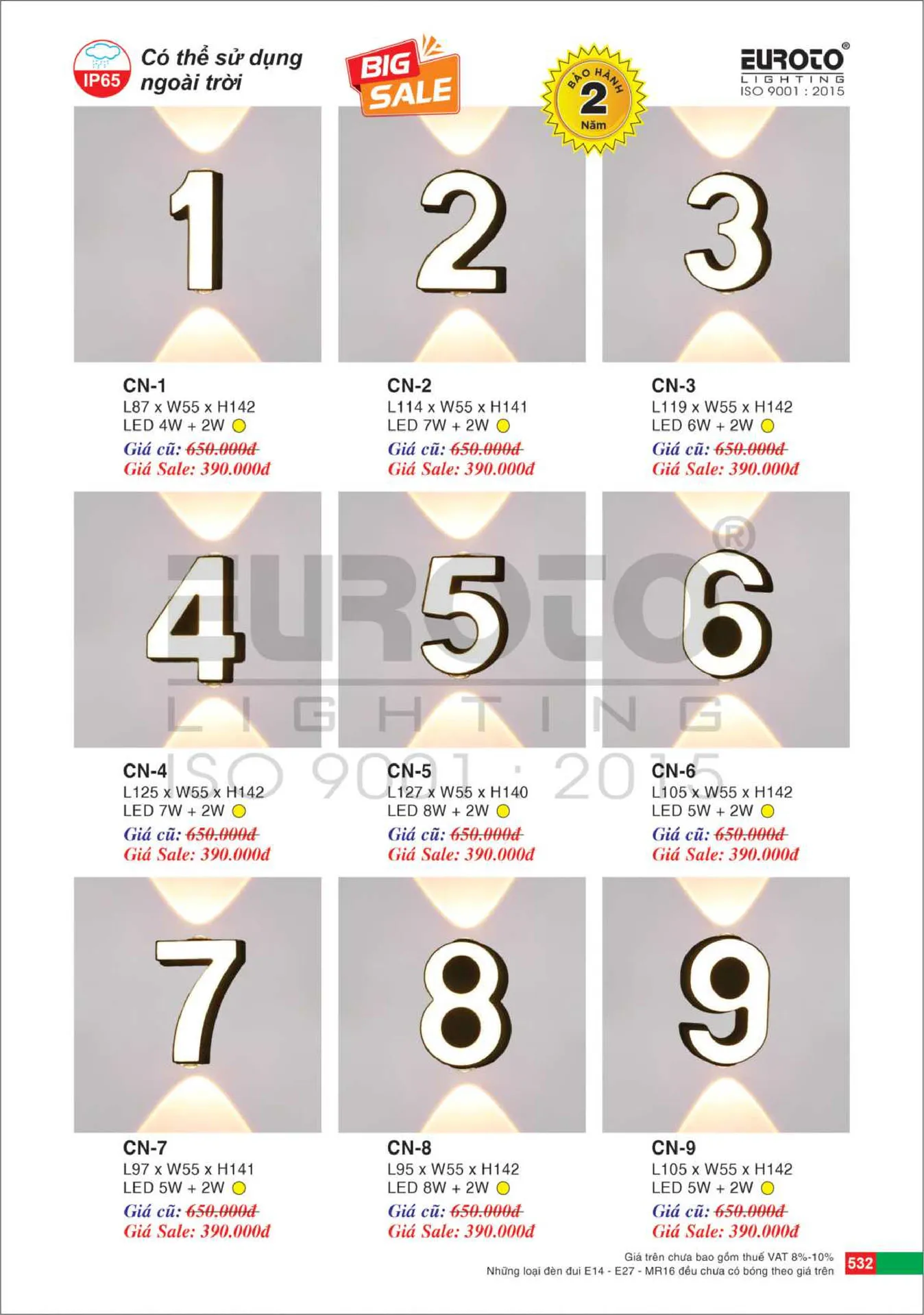 Catalogue Đèn Trang Trí EUROTO 2026 - Trang 533)